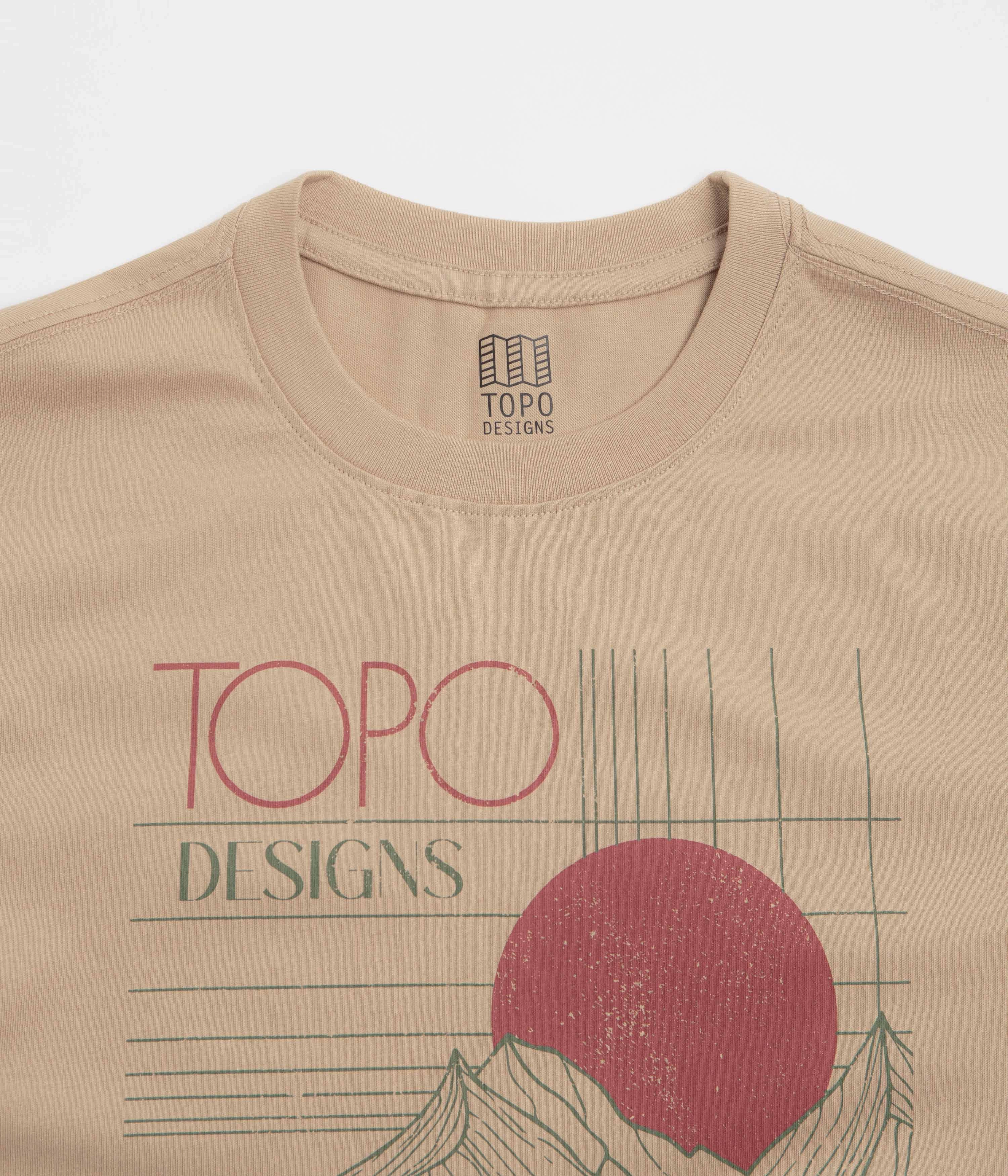Topo Designs Horizon T-Shirt - Sahara Removable part