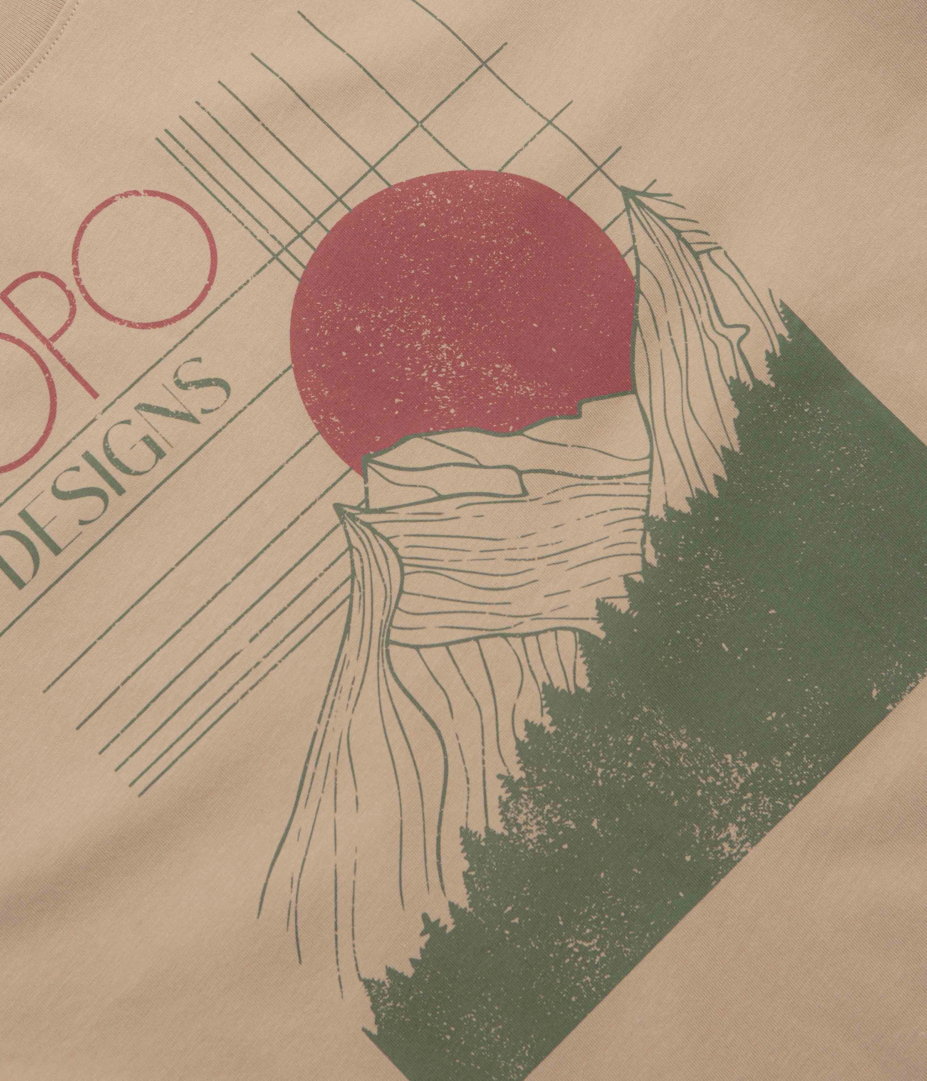 Topo Designs Horizon T-Shirt - Sahara Sleepwear