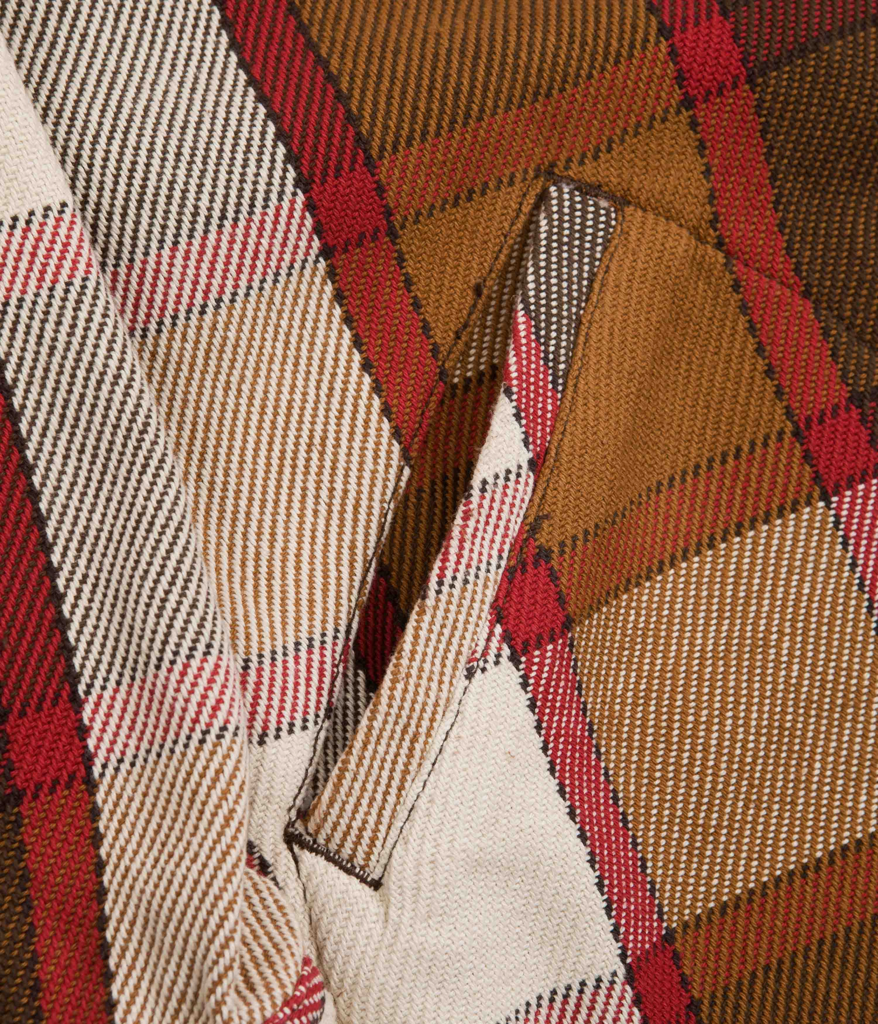 Stain Resistant Topo Designs Womens Mountain Shirt Jacket - Brown / Natural Plaid