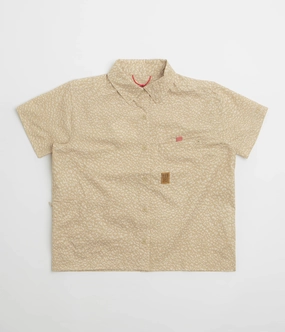 Stylish Appearance Ethical production Topo Designs Womens Retro River Short Sleeve Shirt - Crackle Sesame