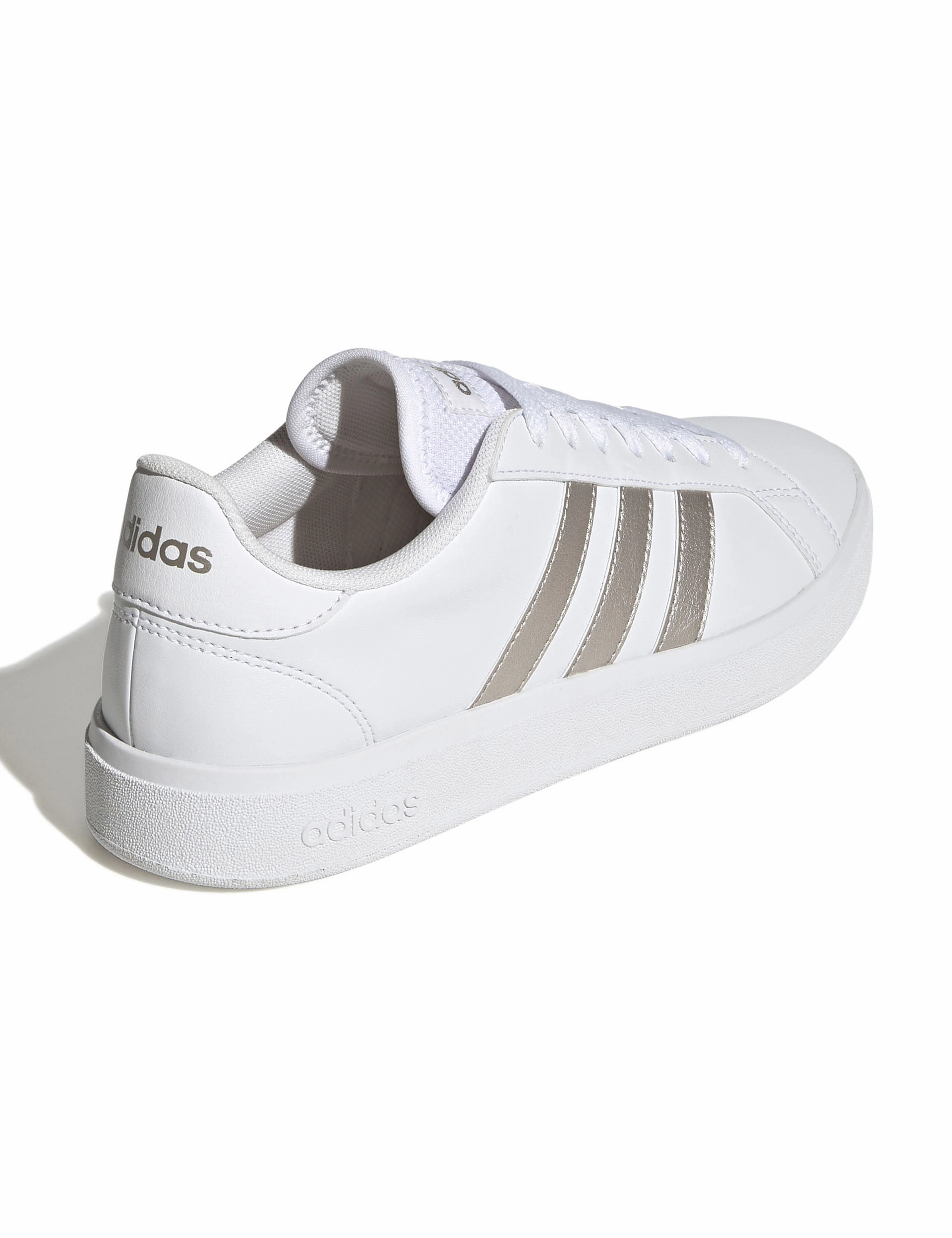 Grand Court Base 2.0 Shoes - Cloud White/Platinum Metallic Drop Hike Street Edge