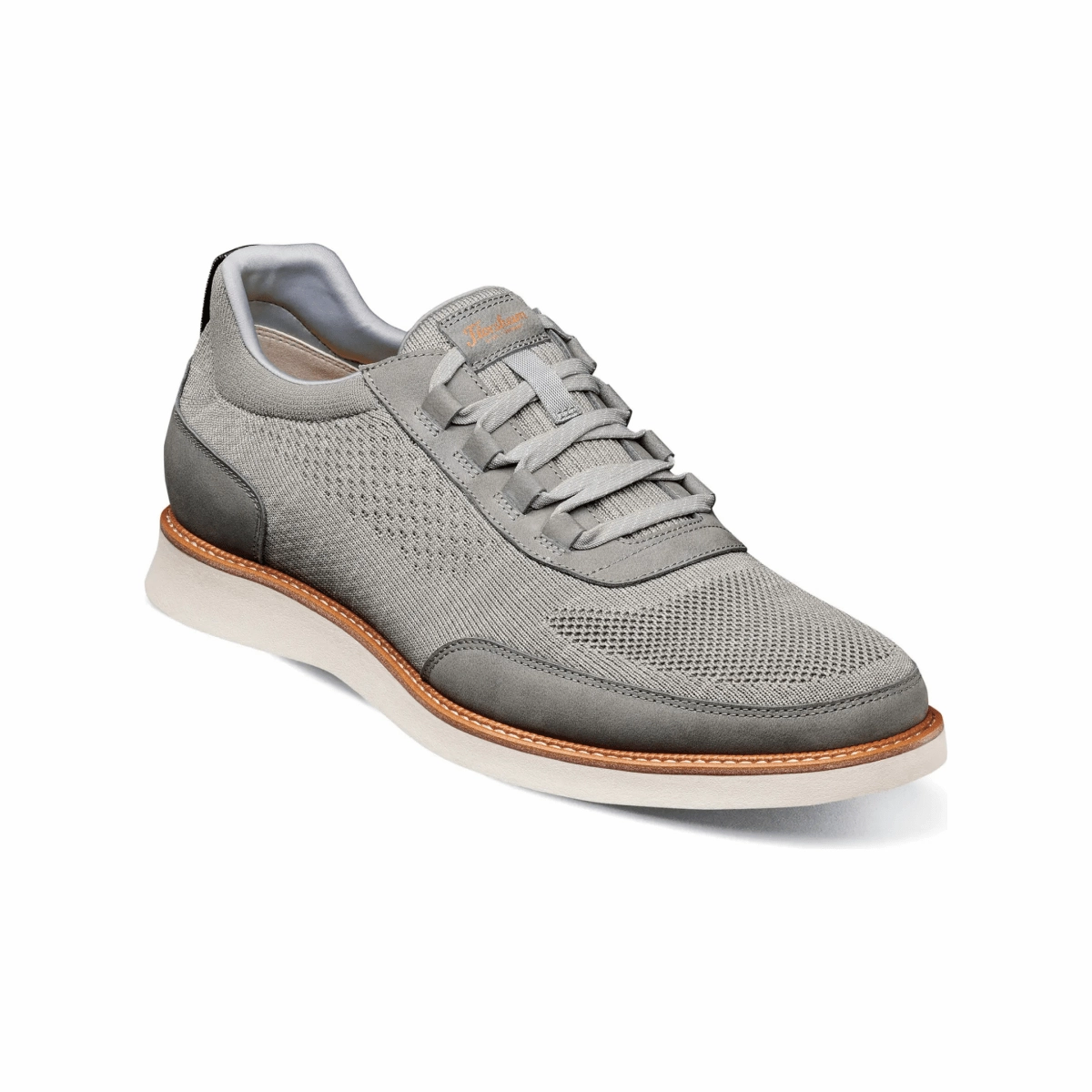 Florsheim Men's Launch Knit Elastic Grey Streamlined Style