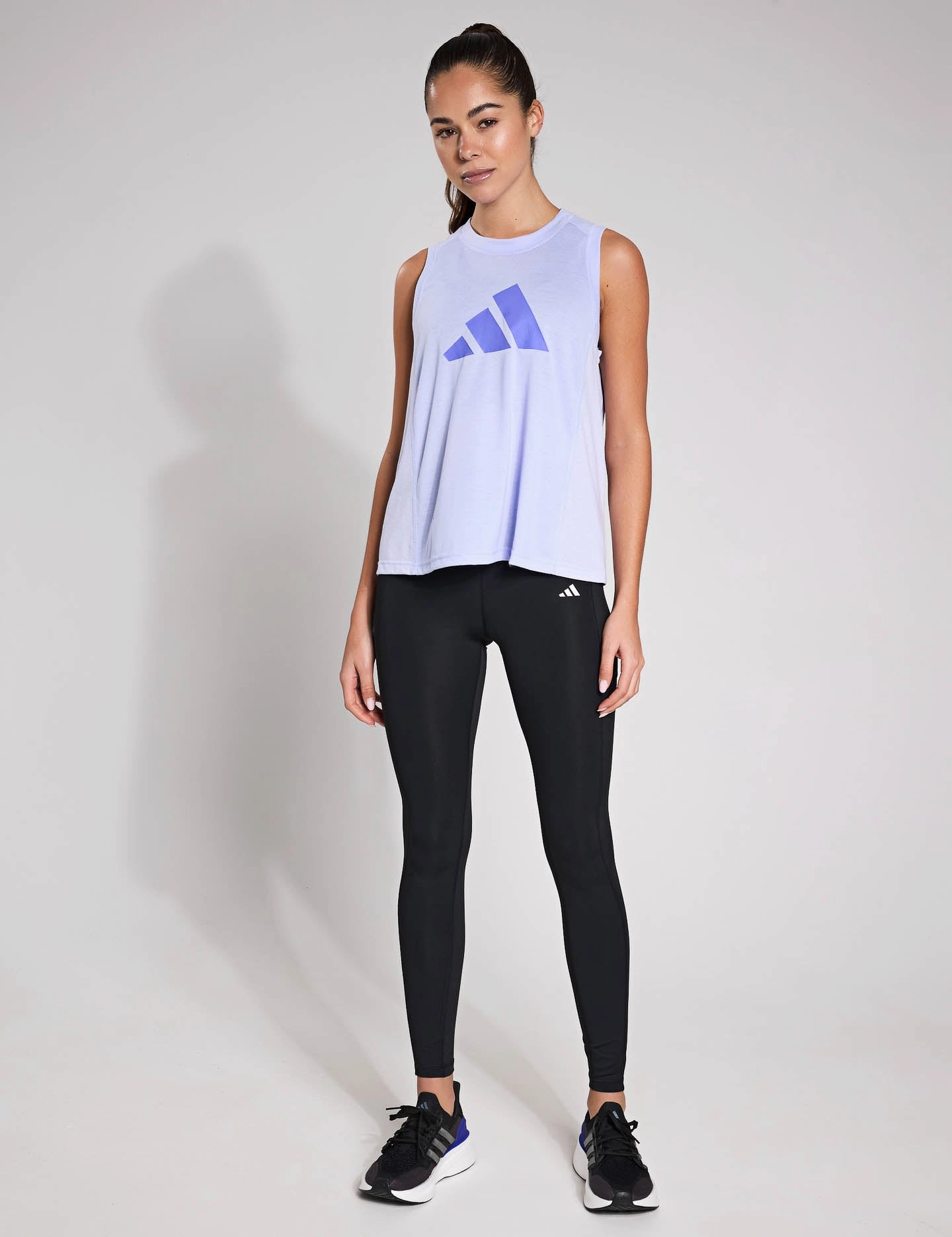 Soft Fresh Train Essentials Big Performance Logo Training Tank Top - Violet Tone/Semi Cobalt Blue