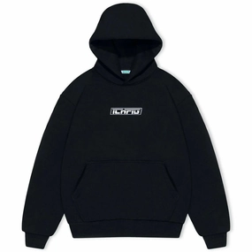 Stretch Knit Construction Ichpig - Strike Cordless Hoodie Black/White