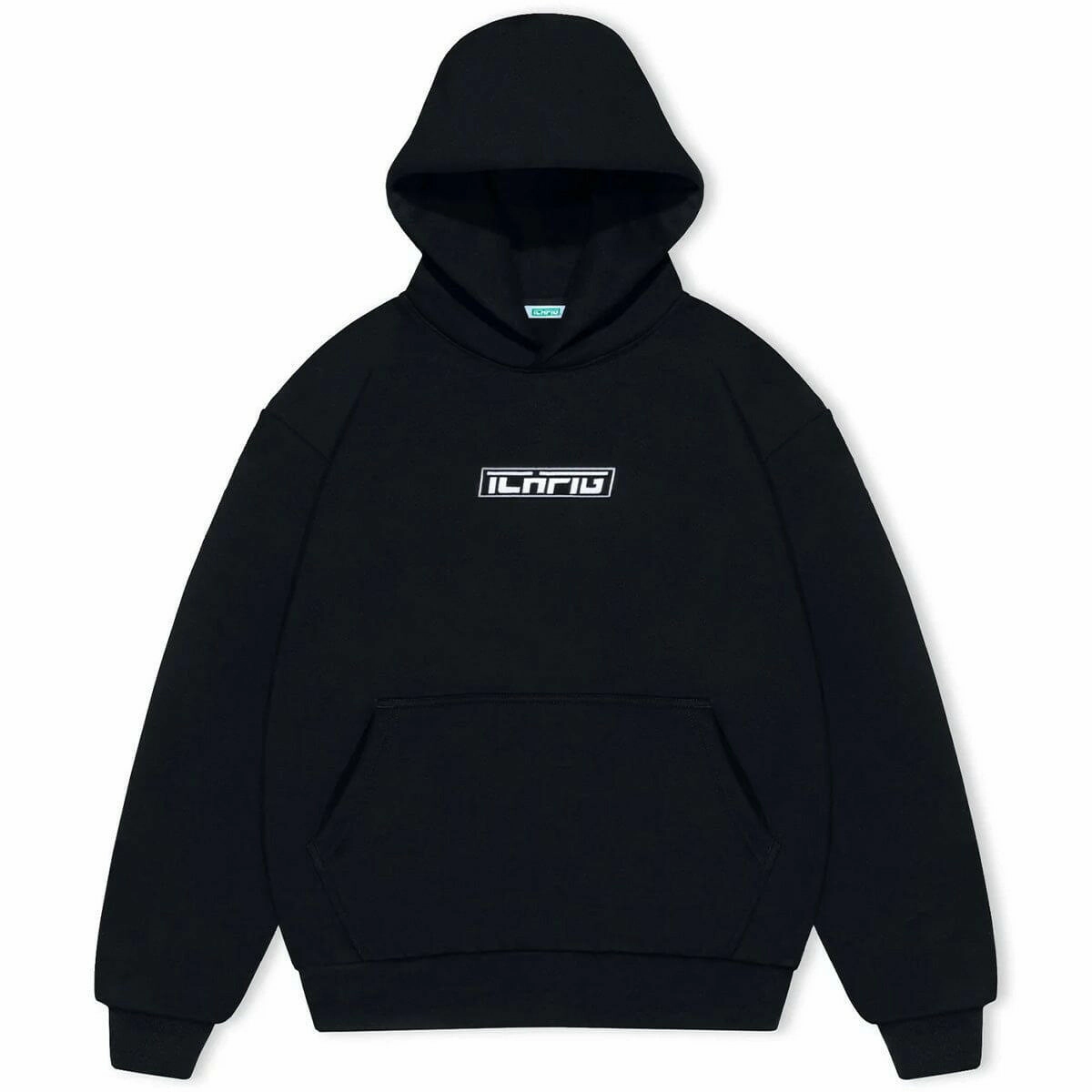 Stretch Knit Construction Ichpig - Strike Cordless Hoodie Black/White