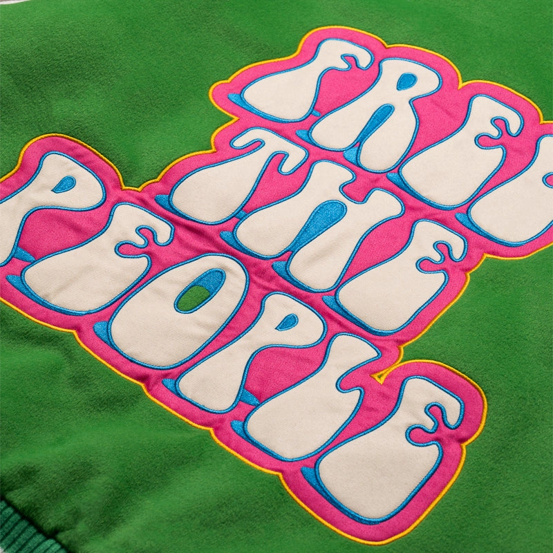 Diet Starts Monday Arts District Varsity Jacket - Green/Cream All Purpose Outerwear