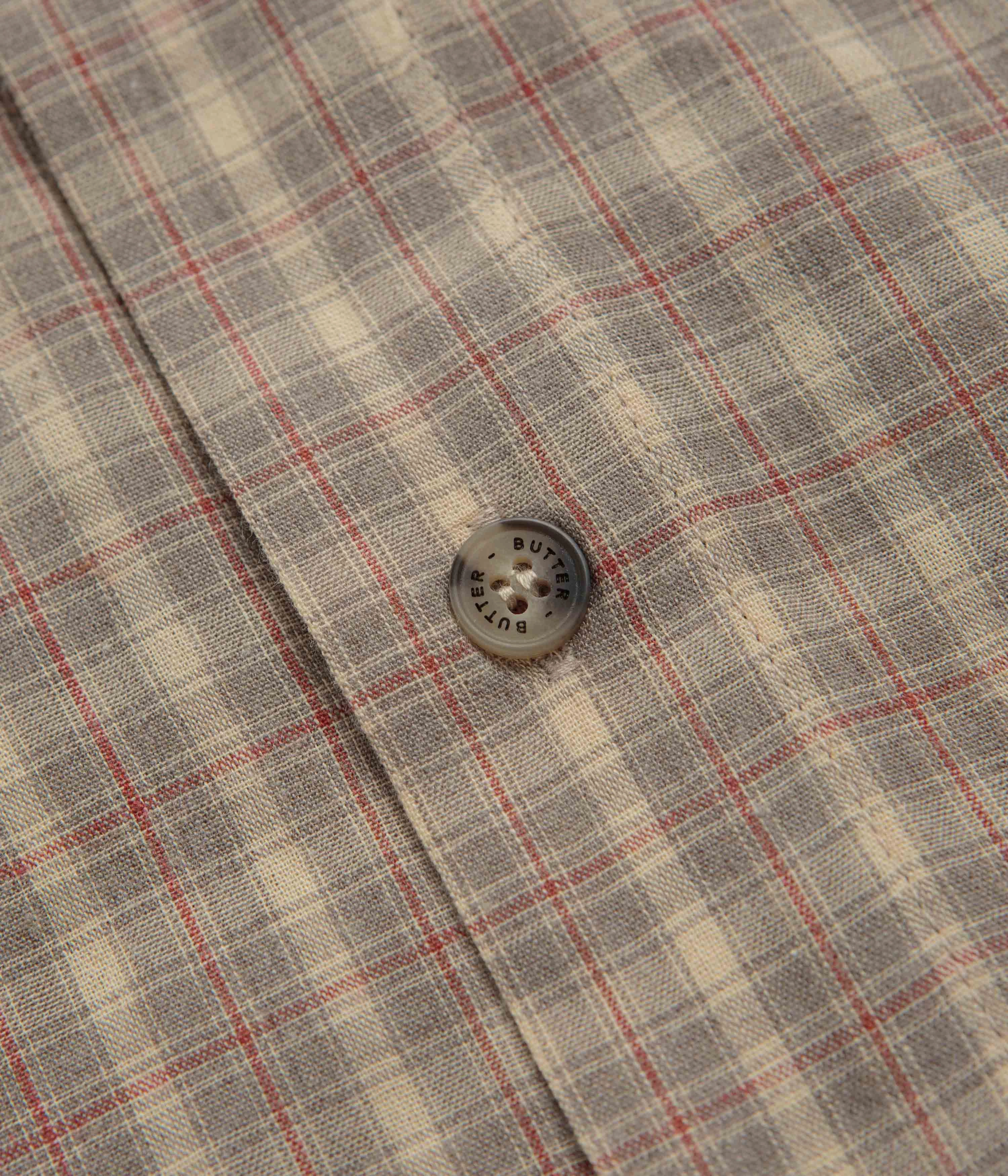 Butter Goods Witness Short Sleeve Shirt - Taupe Errand Ready Contemporary Look