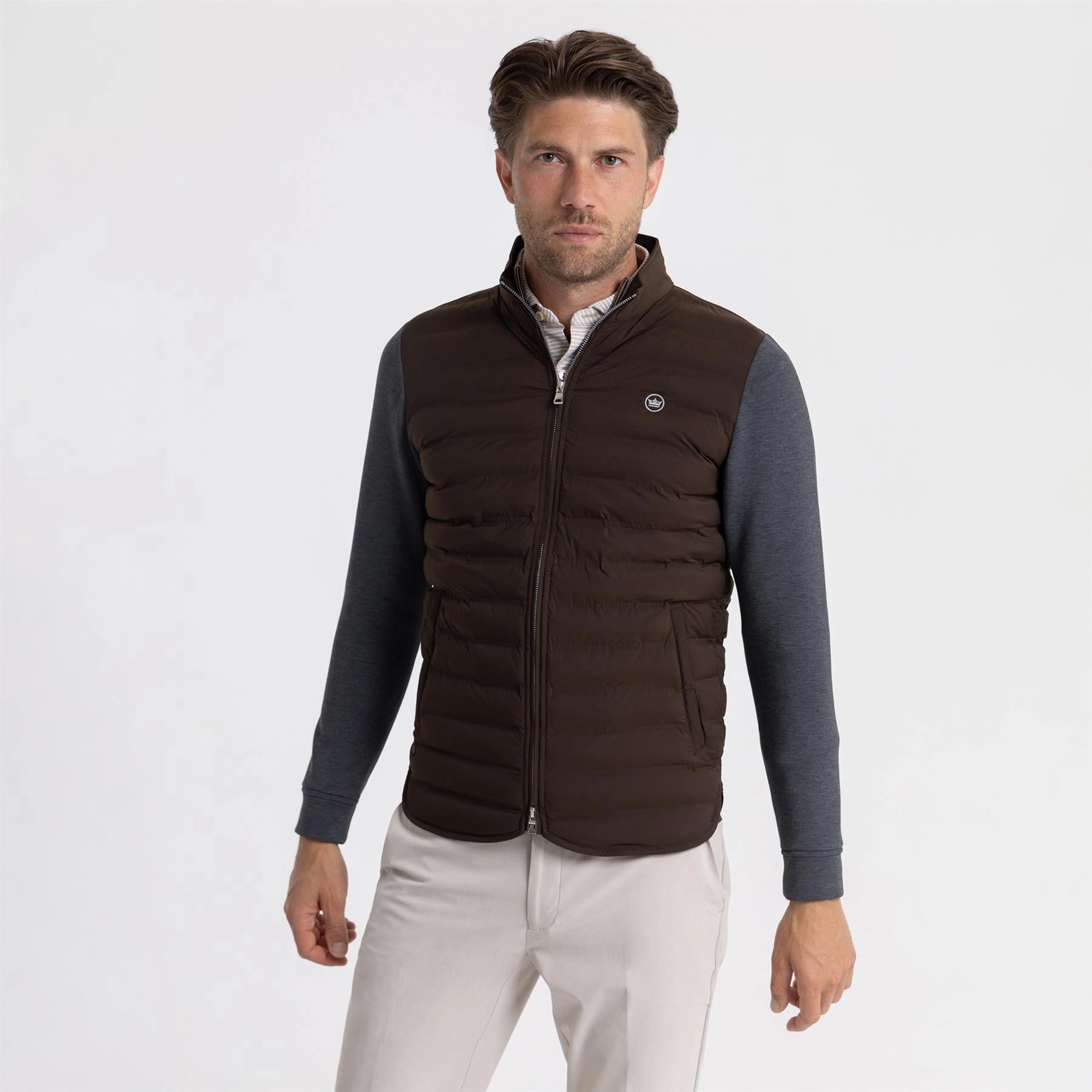 library Winsome Hybrid Cardigan Antique Walnut