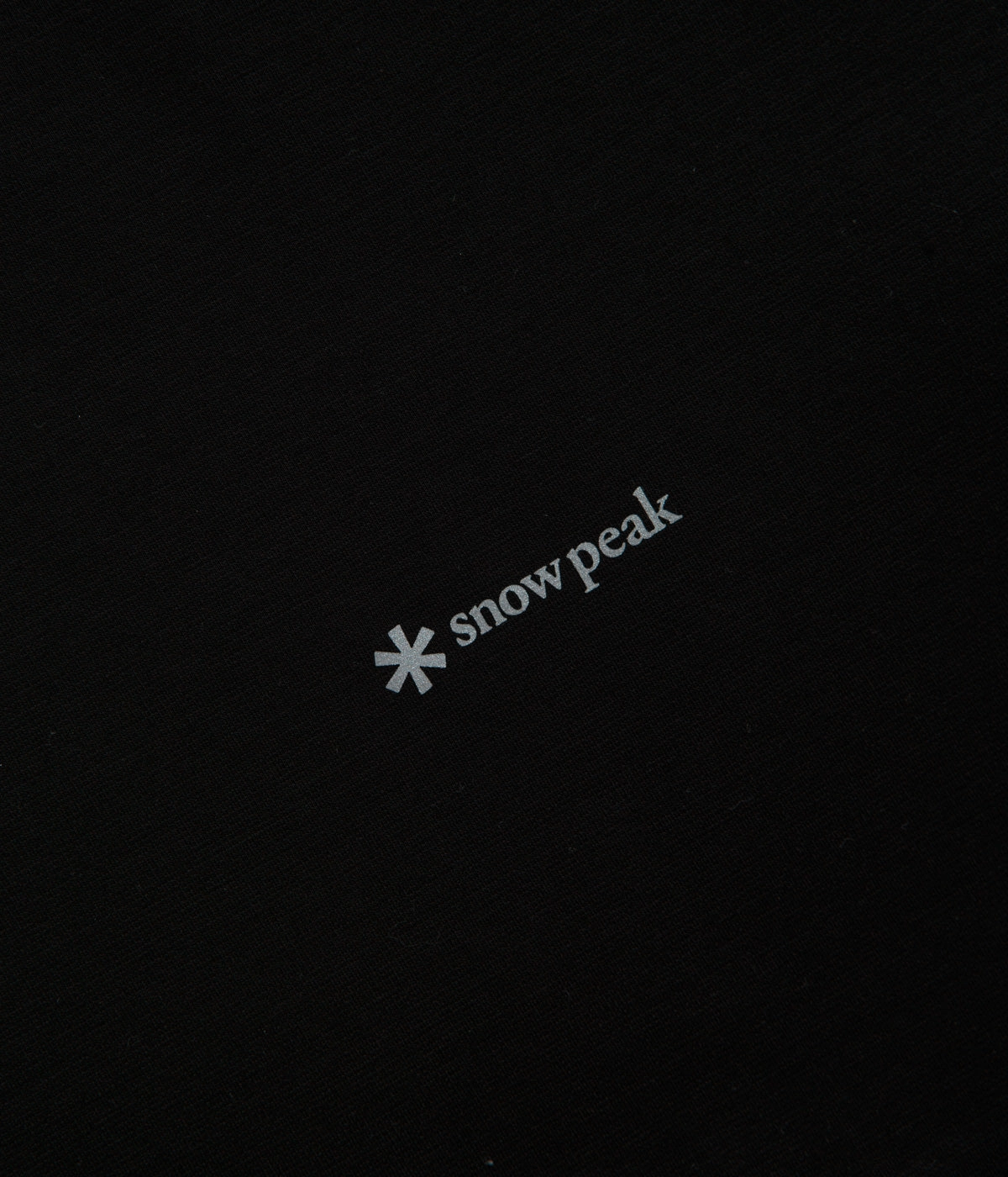 Snow Peak Organic Cotton Mercerized T-Shirt - Black pub event