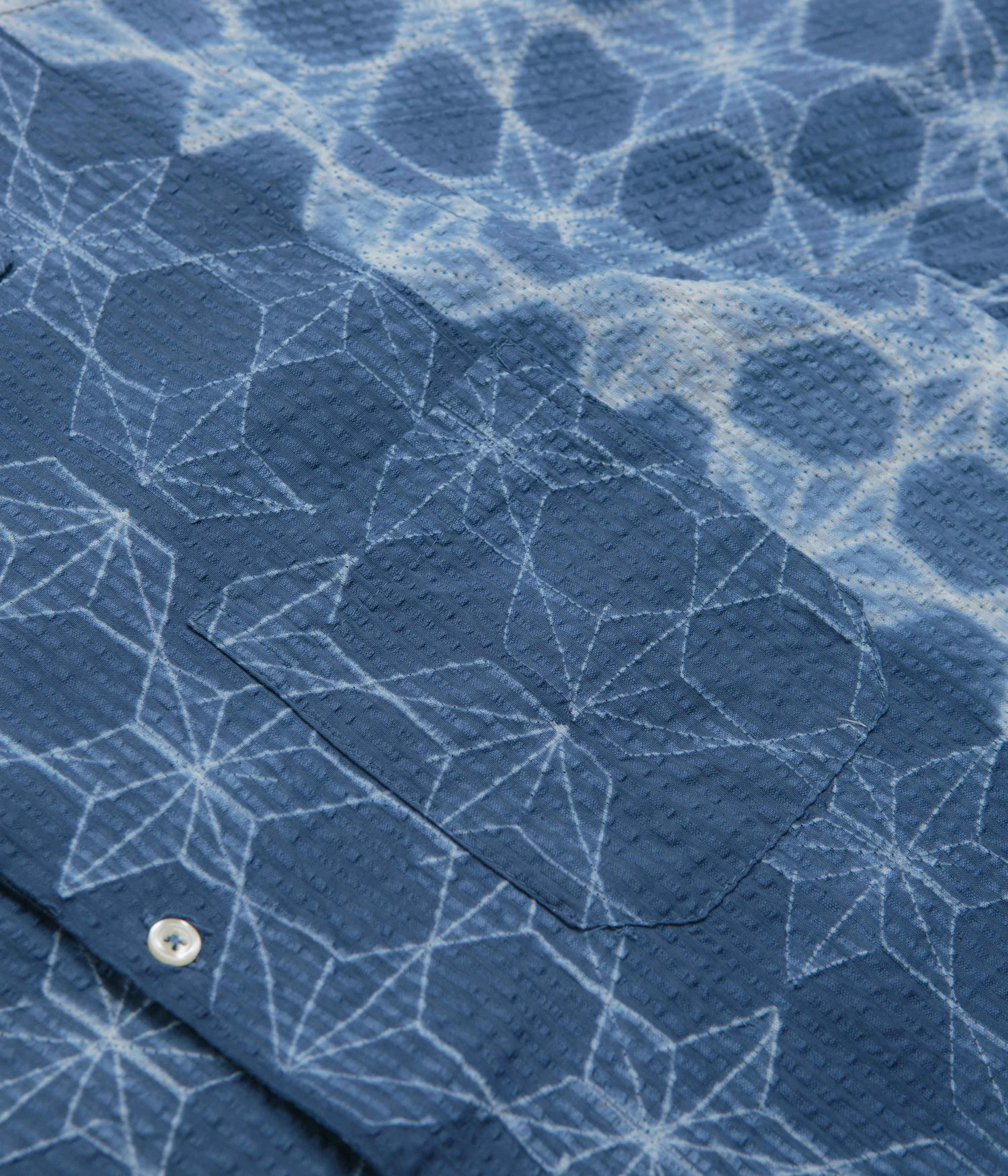 Universal Works Road Shirt - Indigo family gathering Eco Friendly Dye