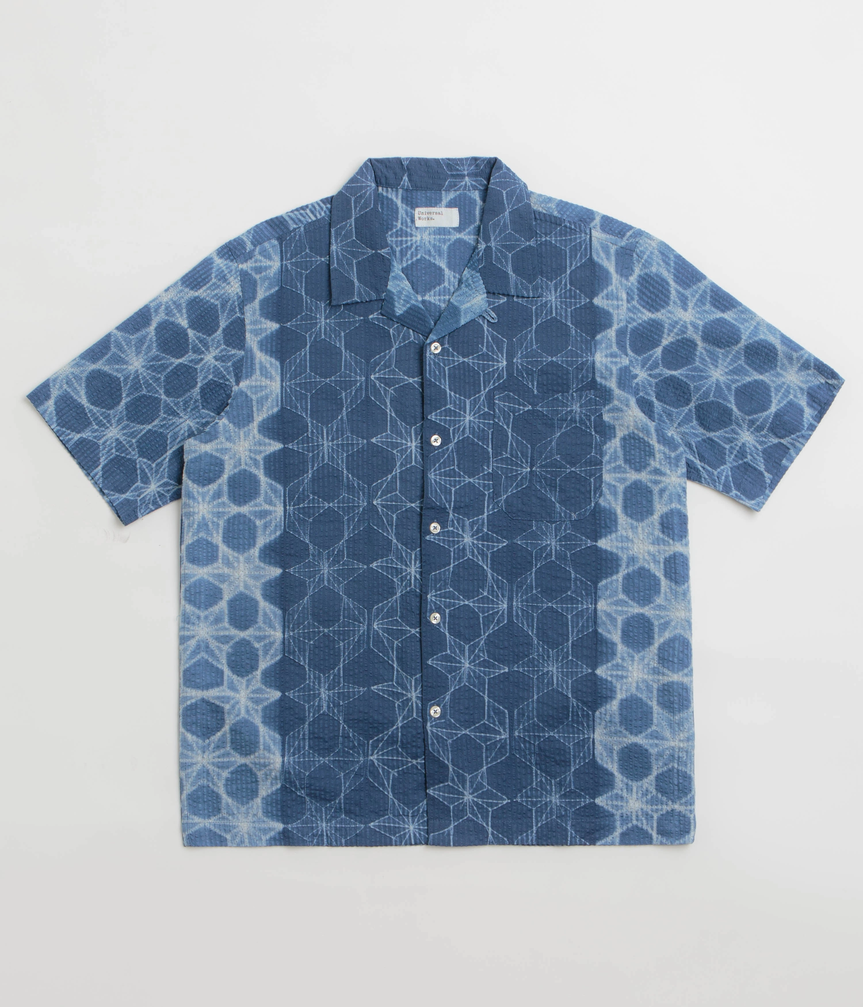 Universal Works Road Shirt - Indigo Sleeveless Cut