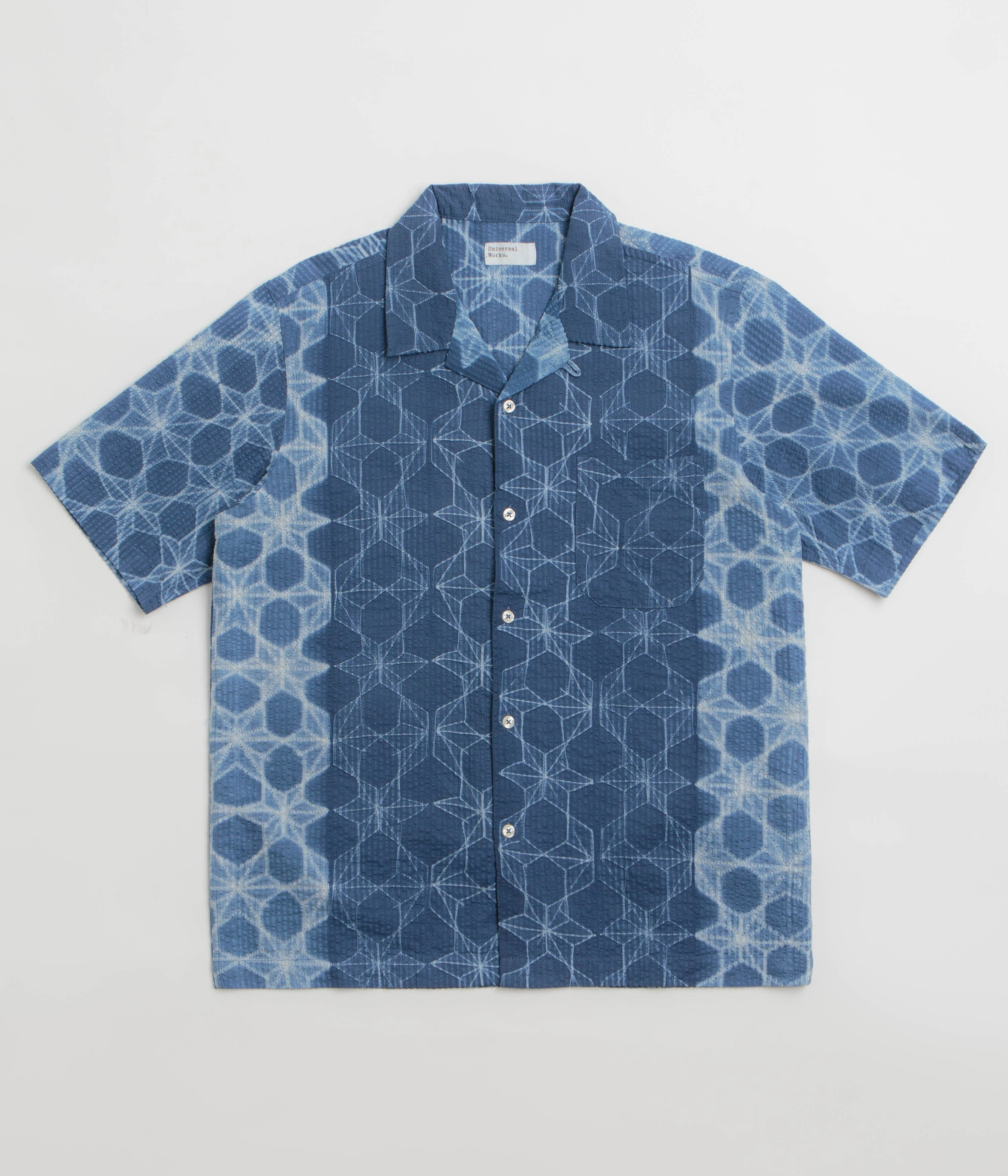 Universal Works Road Shirt - Indigo Trendy Fashion Customizable Design