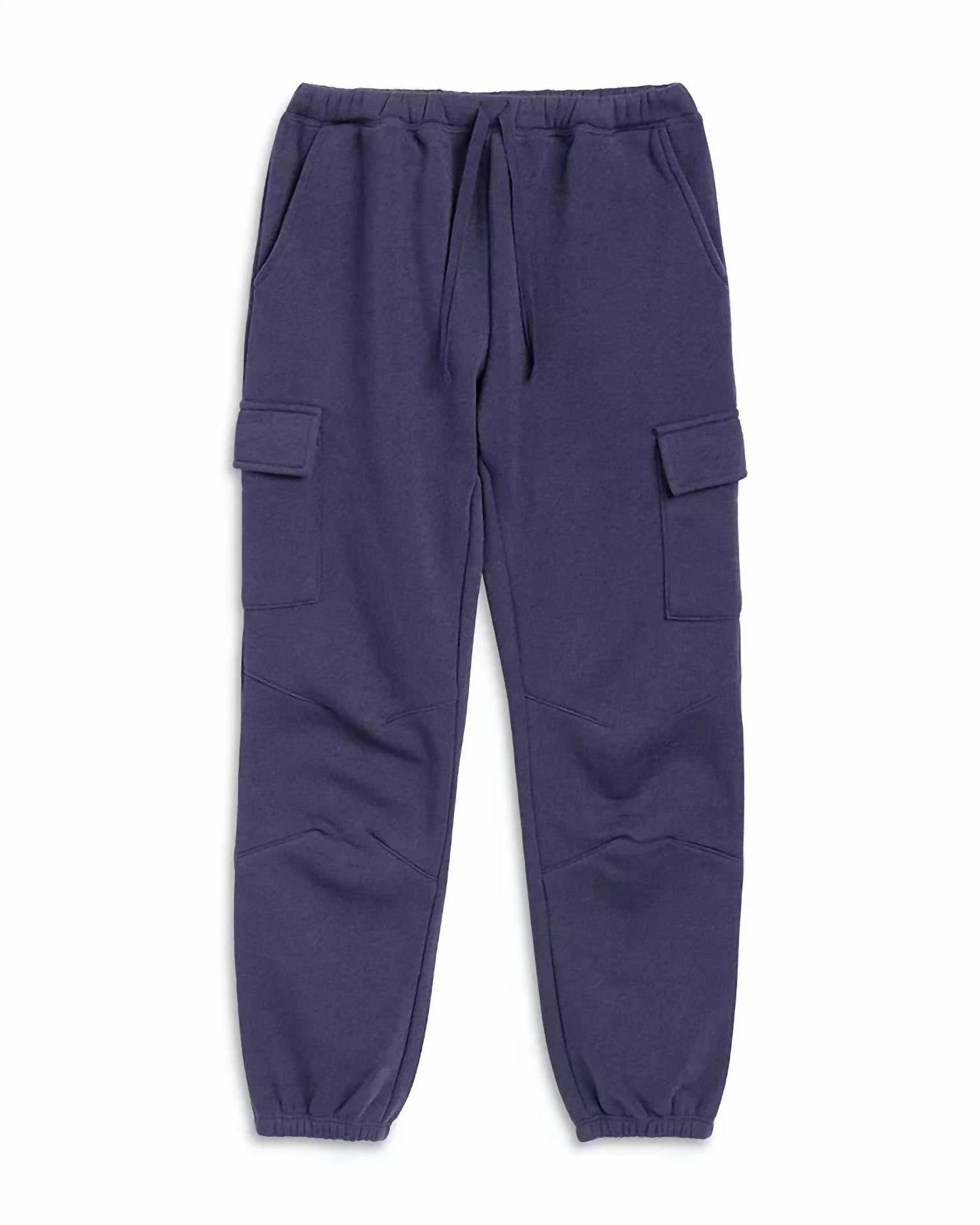 Pull-on style Cozy Fit Girls' Cargo Joggers In Deep Navy
