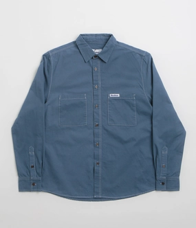 Hiking Gear Butter Goods Ripstop Button Up Shirt - Work Blue