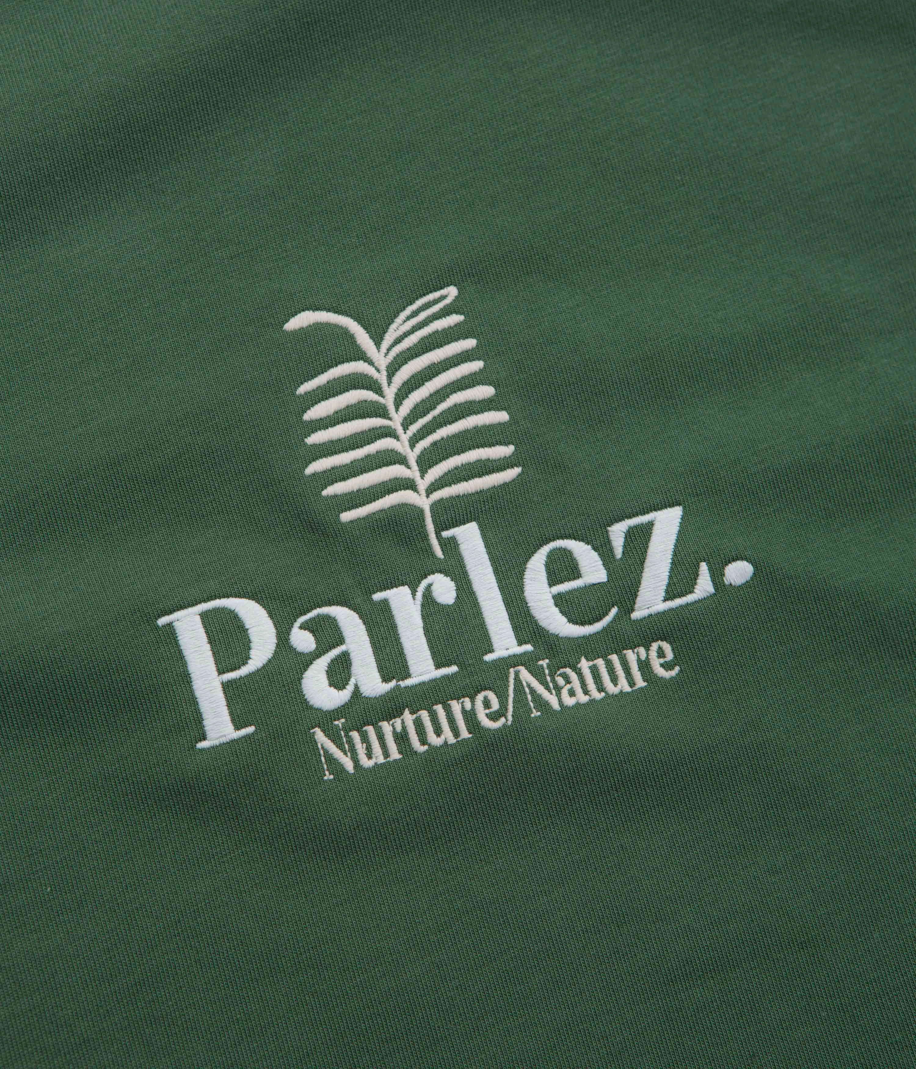 jumpsuit silhouette romper silhouette Parlez Nurture T-Shirt - Kelp Green