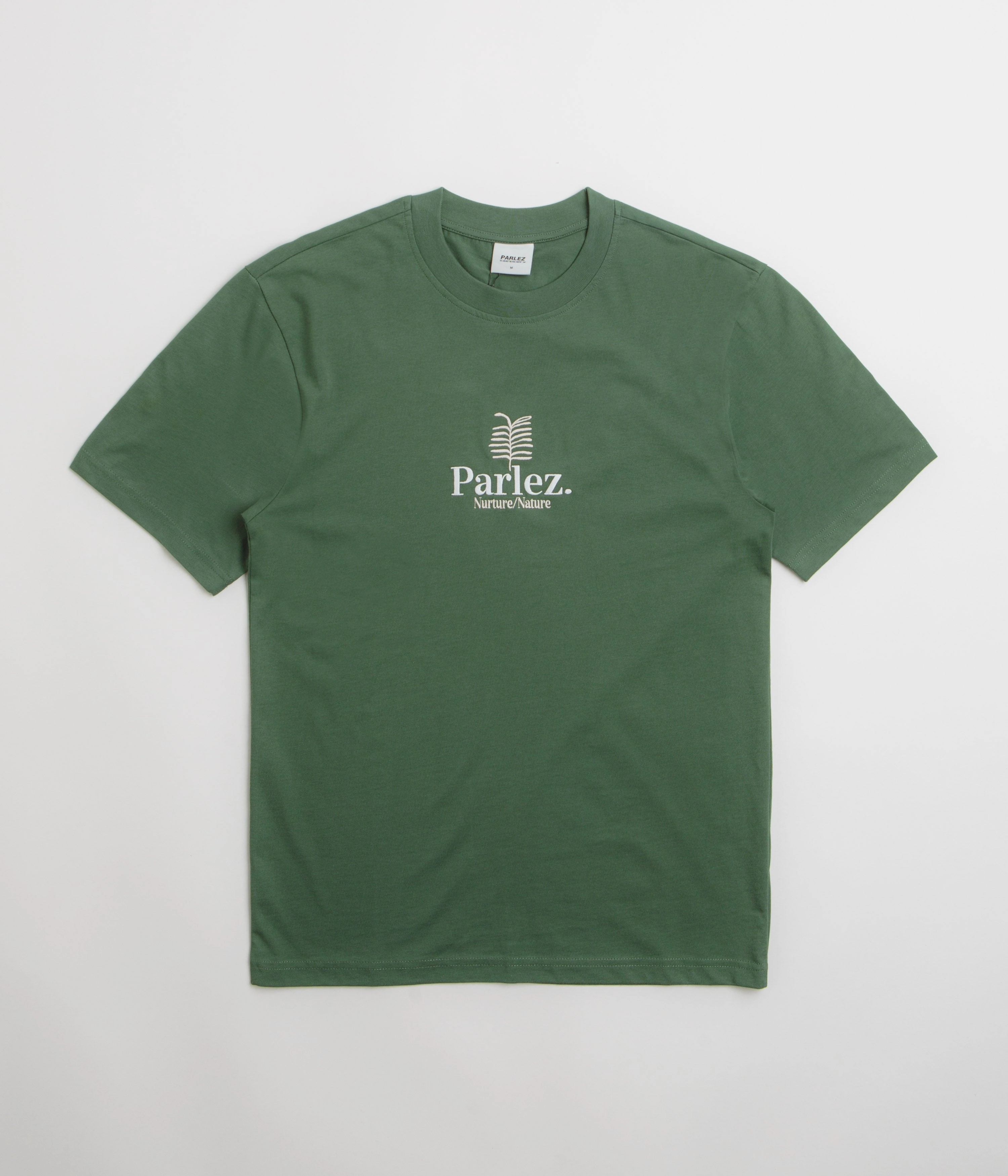 volleyball venue university event Parlez Nurture T-Shirt - Kelp Green