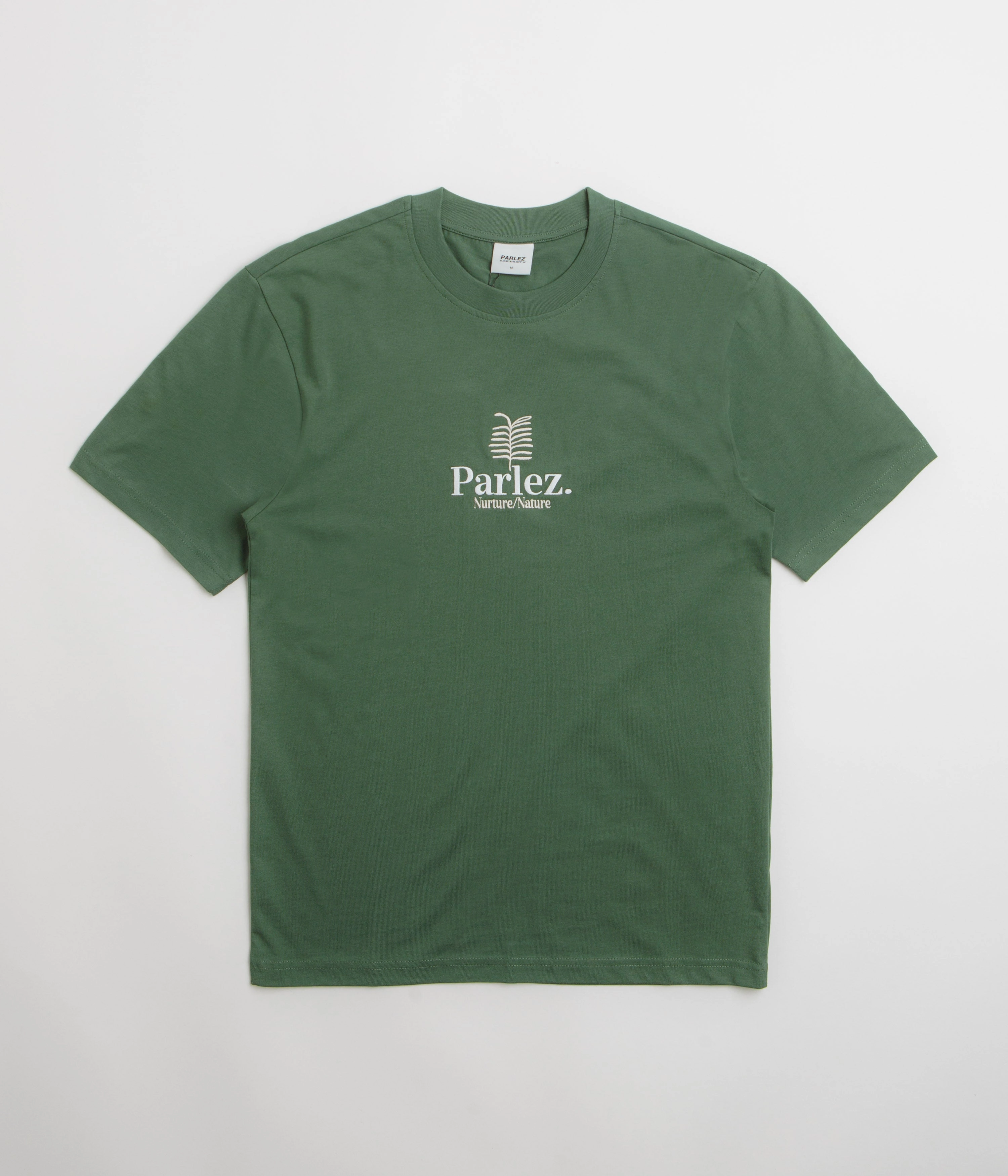 Parlez Nurture T-Shirt - Kelp Green Resilient Collar Interlining Tailored Fit
