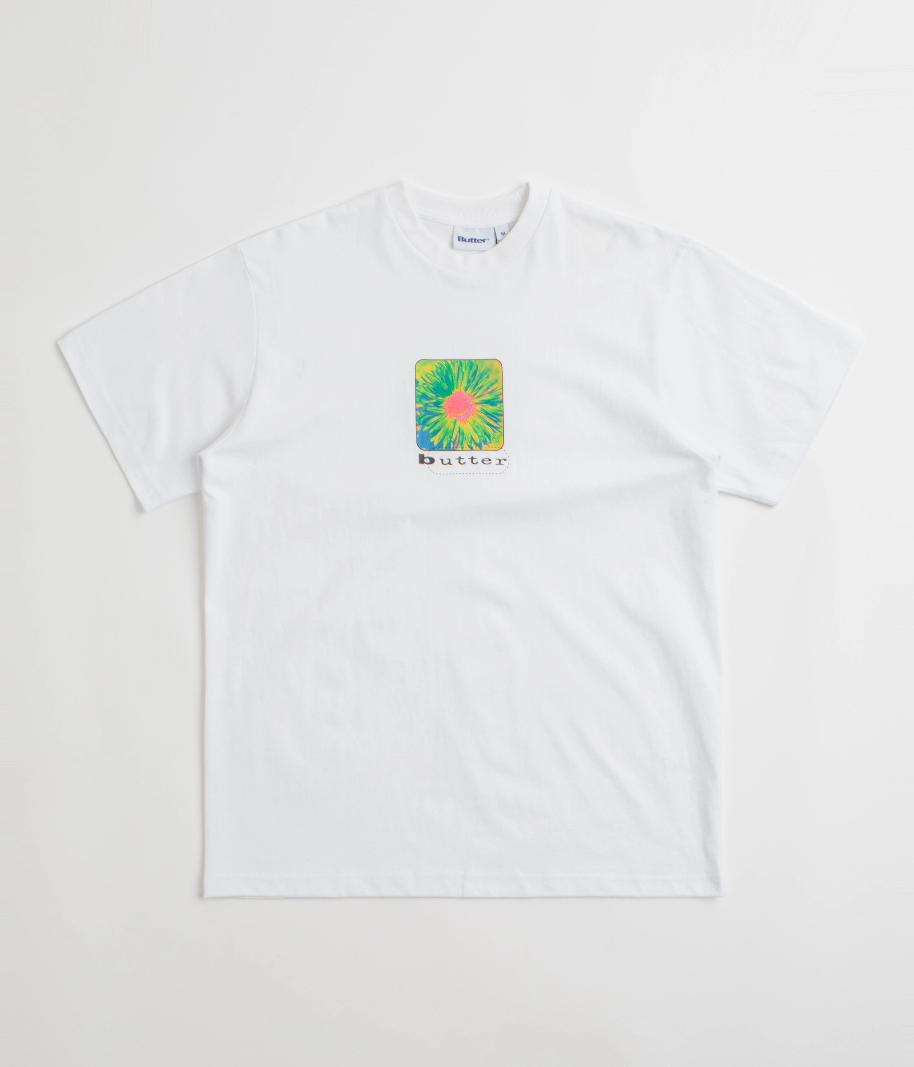 Abstract prints Mountainous region Butter Goods Daisy T-Shirt - White
