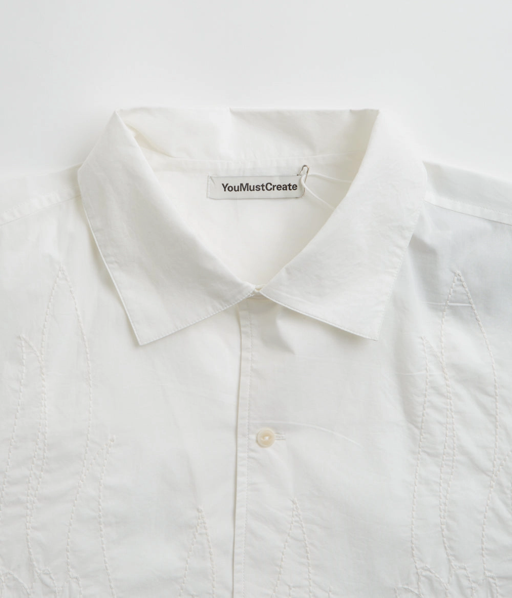 YMC Sidri Shirt - White Lightweight Material