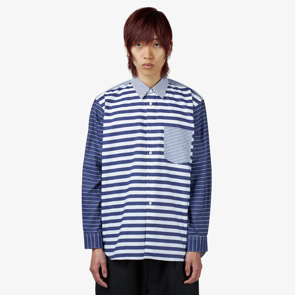 Moisture Wicking Layer Graduation Attire COMME des GAR?ONS SHIRT Yarn Dyed Stripe Poplin Shirt / Stripe 1