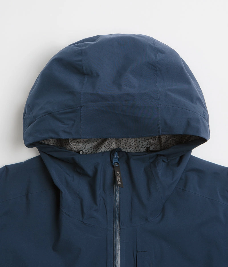 Alpine Conditions Flexible Quilted Panels Columbia Ampli-Dry II Shell Jacket - Collegiate Navy