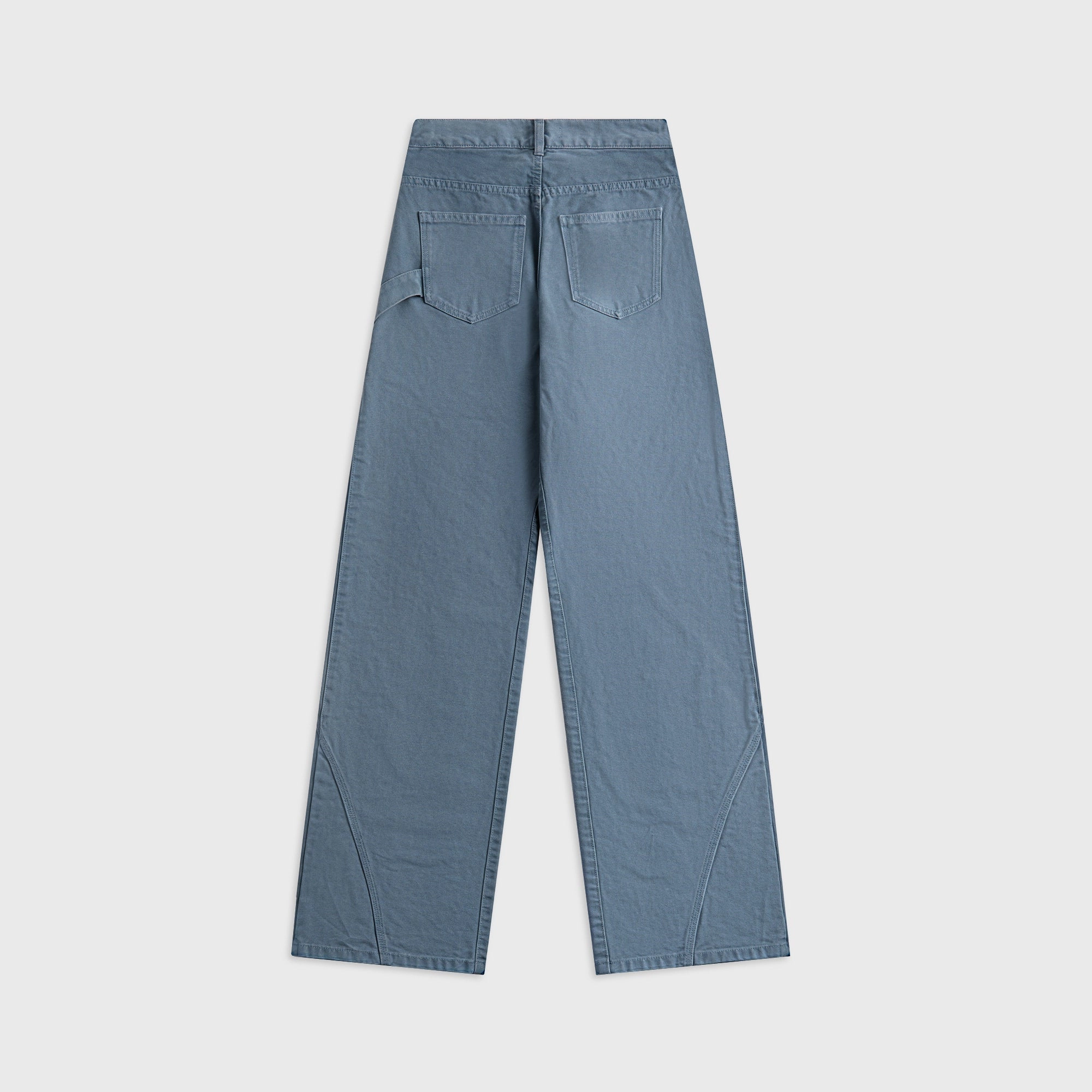 JW Anderson Twisted Workwear Trousers - Steel Blue Practical Fit Flexible Waistband