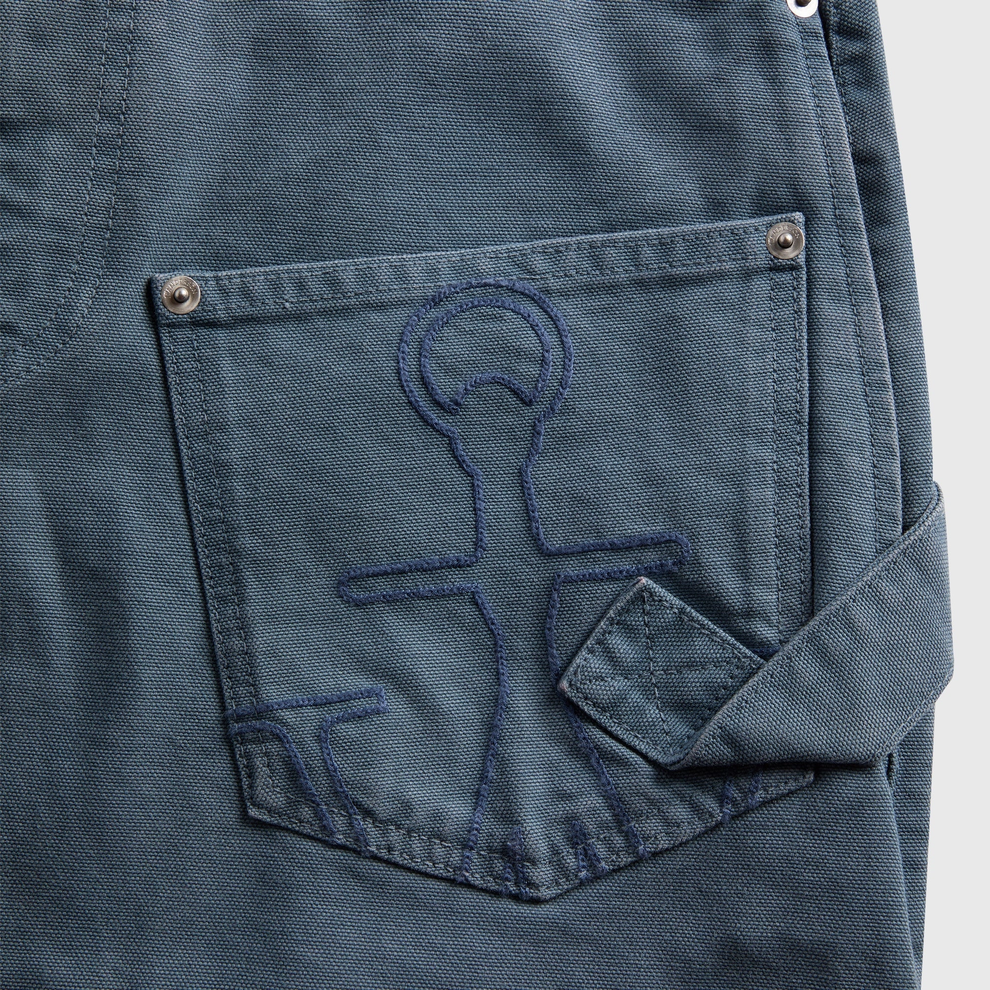 Non Restrictive Quick drying material JW Anderson Twisted Workwear Trousers - Steel Blue