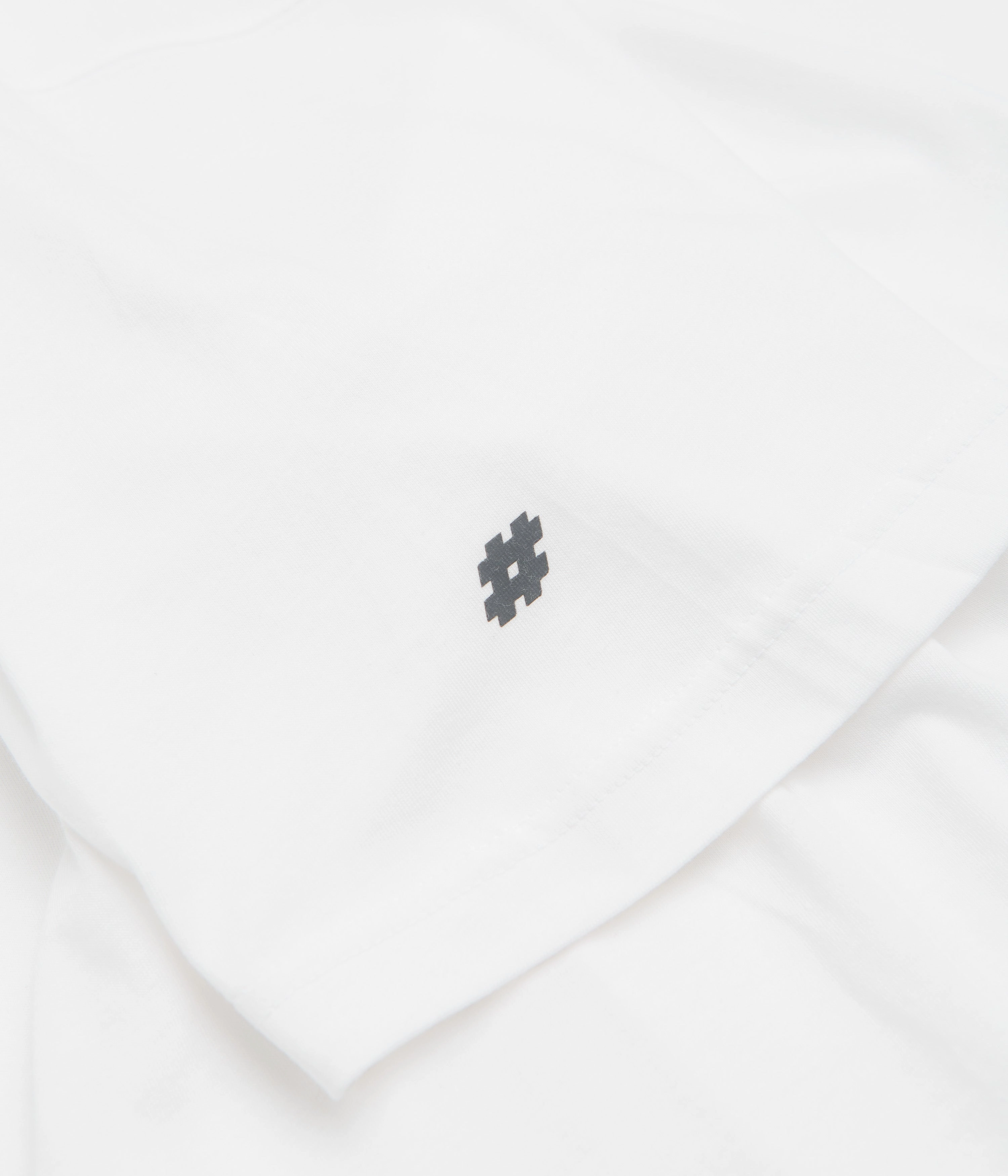 New Balance Numeric Linear Logo T-Shirt - White Tiered hem polo shirt