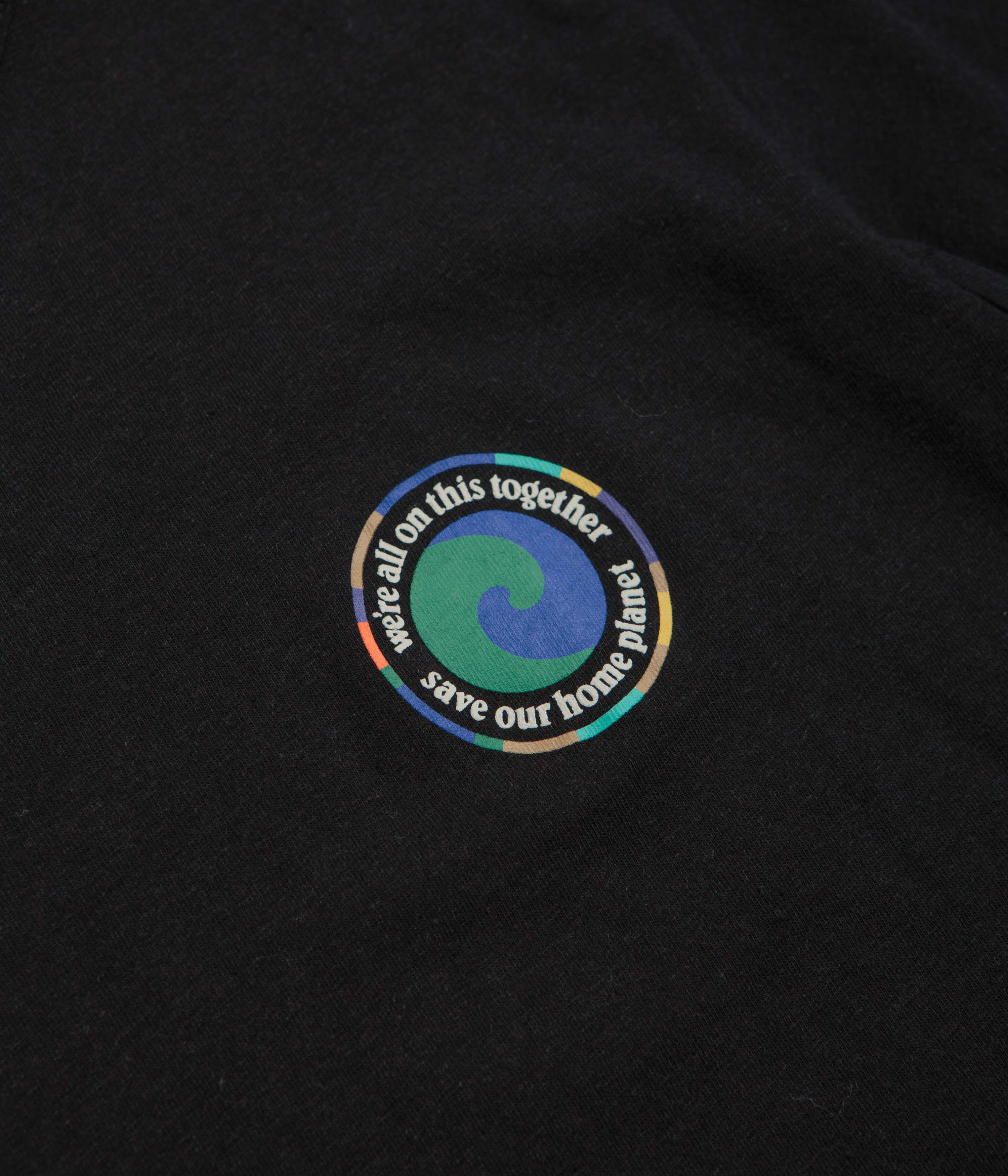 festival look V-Neck Patagonia Womens Unity Fitz Easy Cut Responsibili-Tee T-Shirt - Ink Black