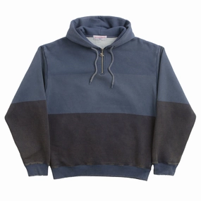 Sporty Outfit Yardsale Phantasy Quarter Zip Hoodie - Indigo / Blue / Navy