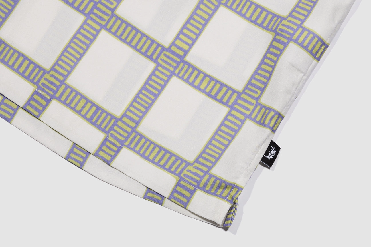 STUSSY HAND DRAWN PLAID SHIRT Soft Touch Edgy style