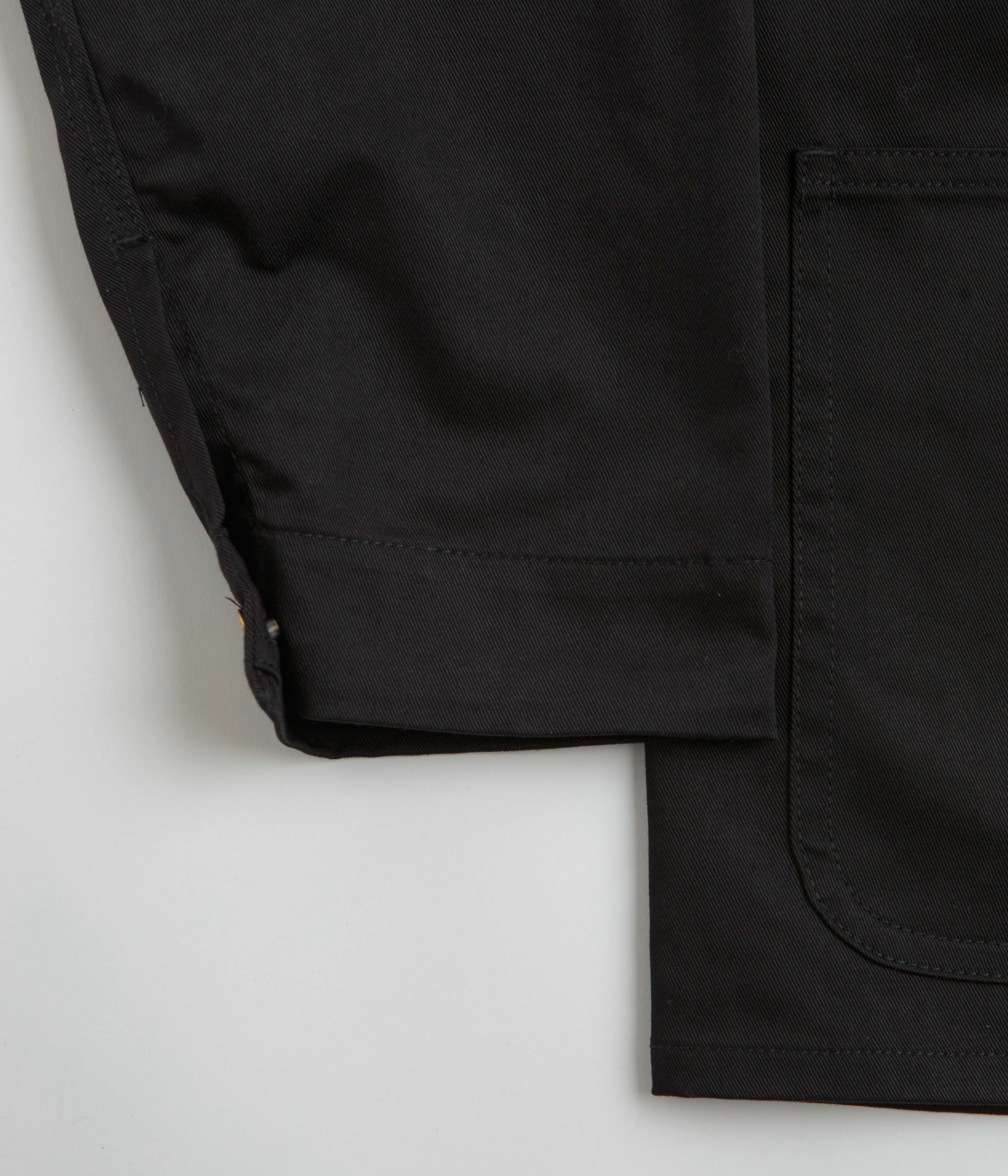 Short-sleeved Affordable Universal Overall Classic Coverall Jacket - Black