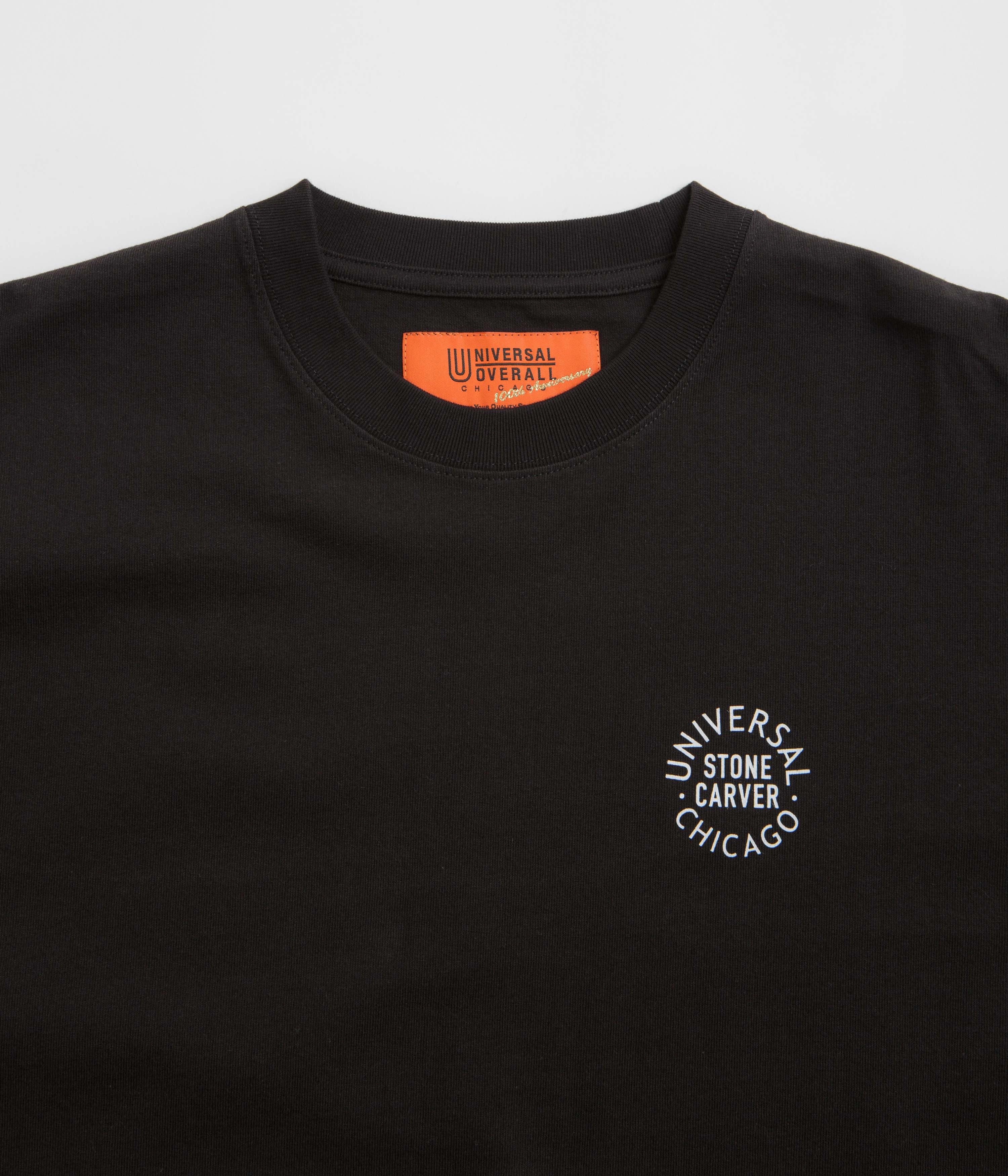 Cool Climate Universal Overall Historical Logo T-Shirt - Black