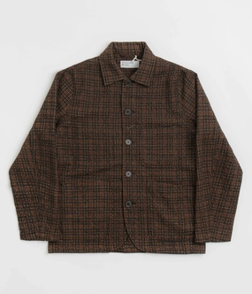 Universal Works Bakers C Jacket - Black / Olive Goggles