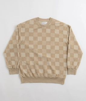 ethnic print Universal Works Loose Crewneck Sweatshirt - Sand