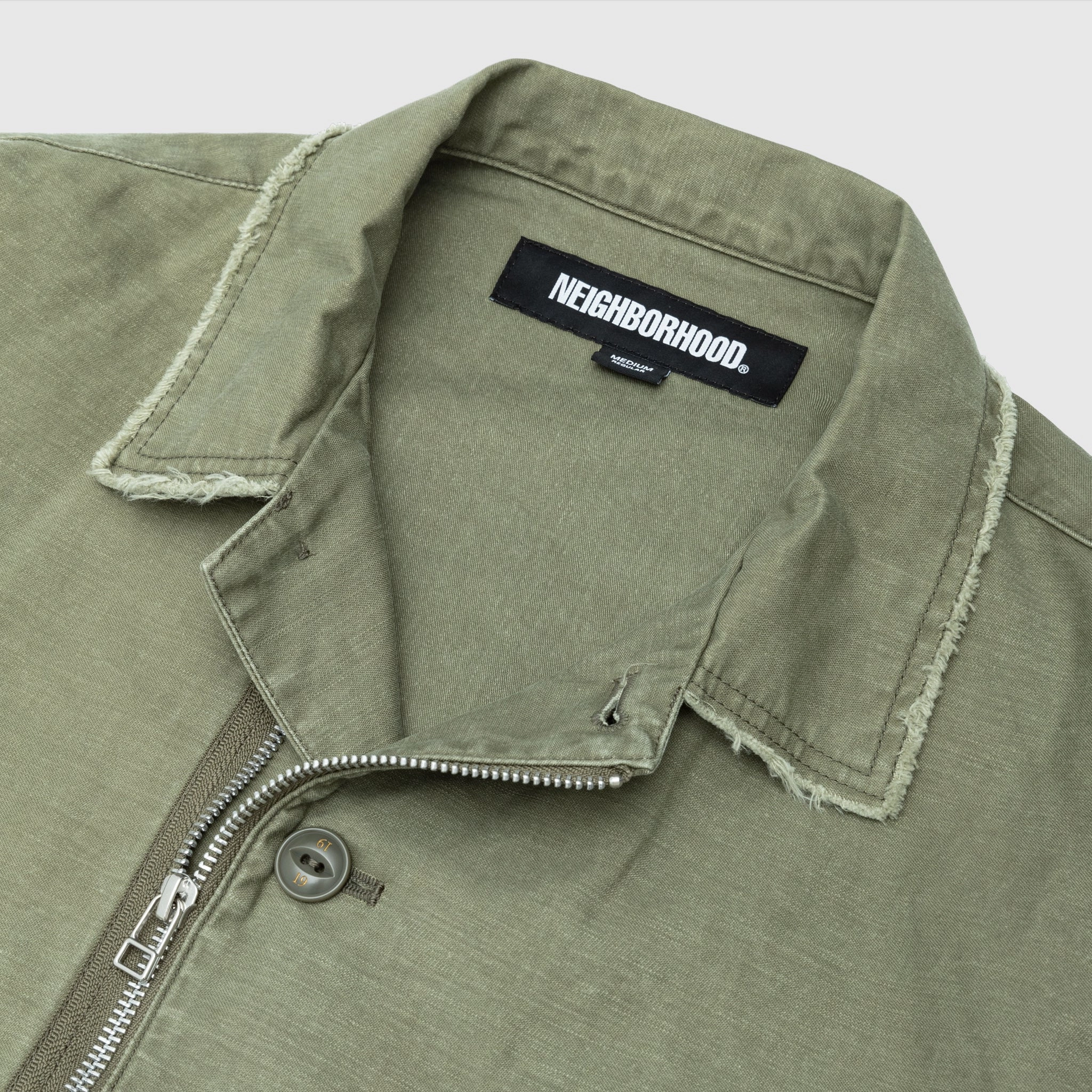 UNTRIMMED ZIP SHIRT High-End Fabric