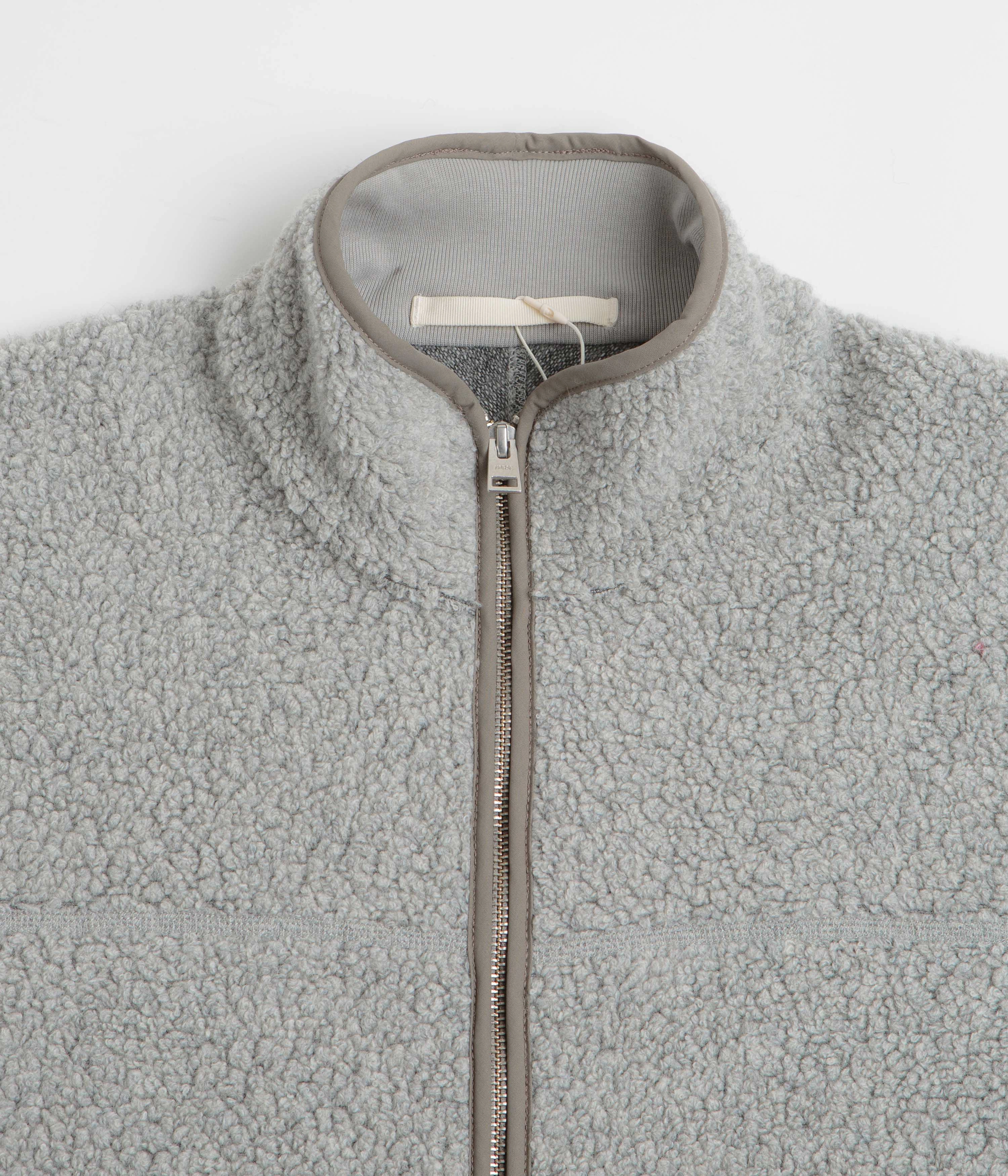 Norse Projects Bjorn Sherpa Wool Fleece Jacket - Grey Melange Attention Durable piece