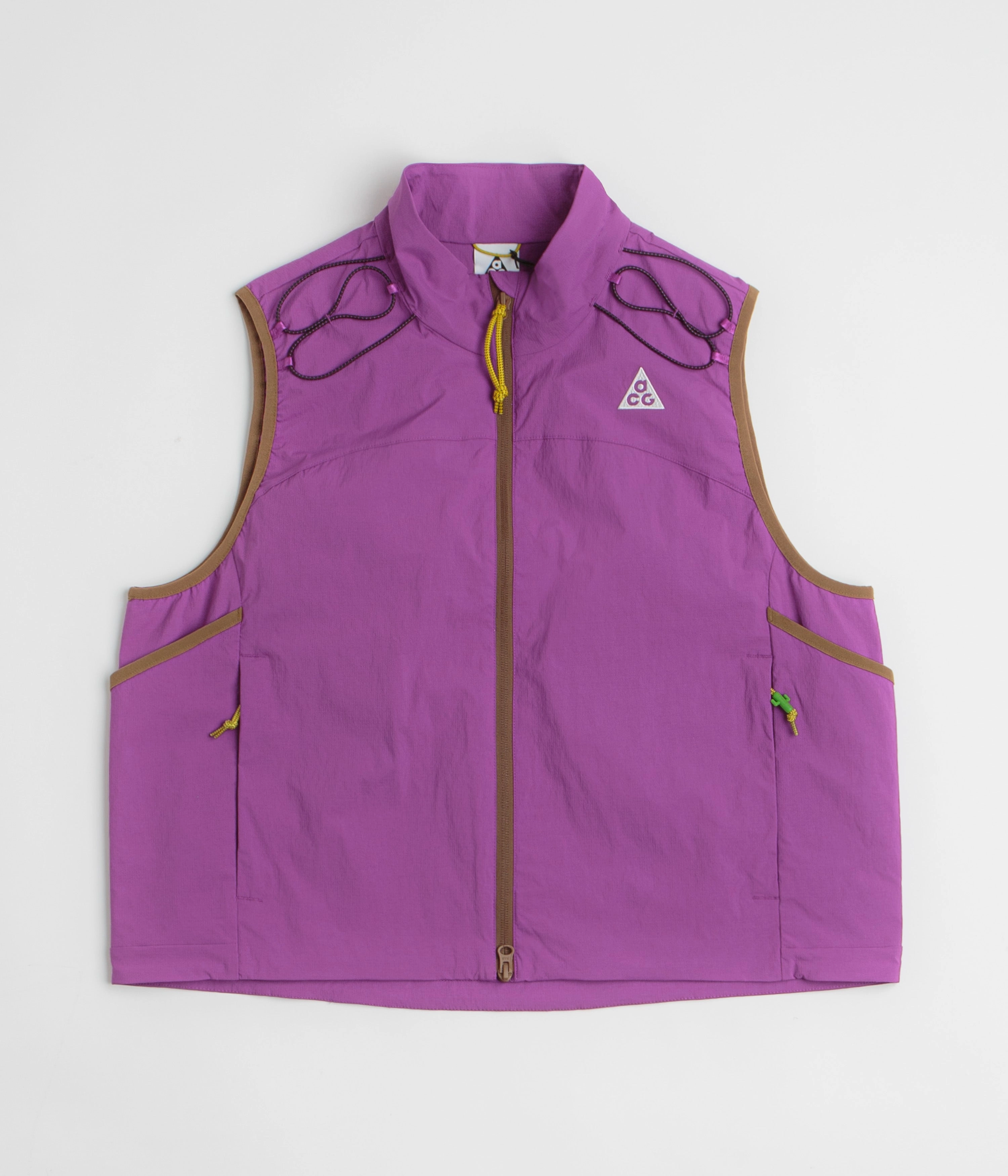 Nike ACG Death Bloom Vest - Bold Berry / Mosswood Brown / Summit White Tweezers festival - goers