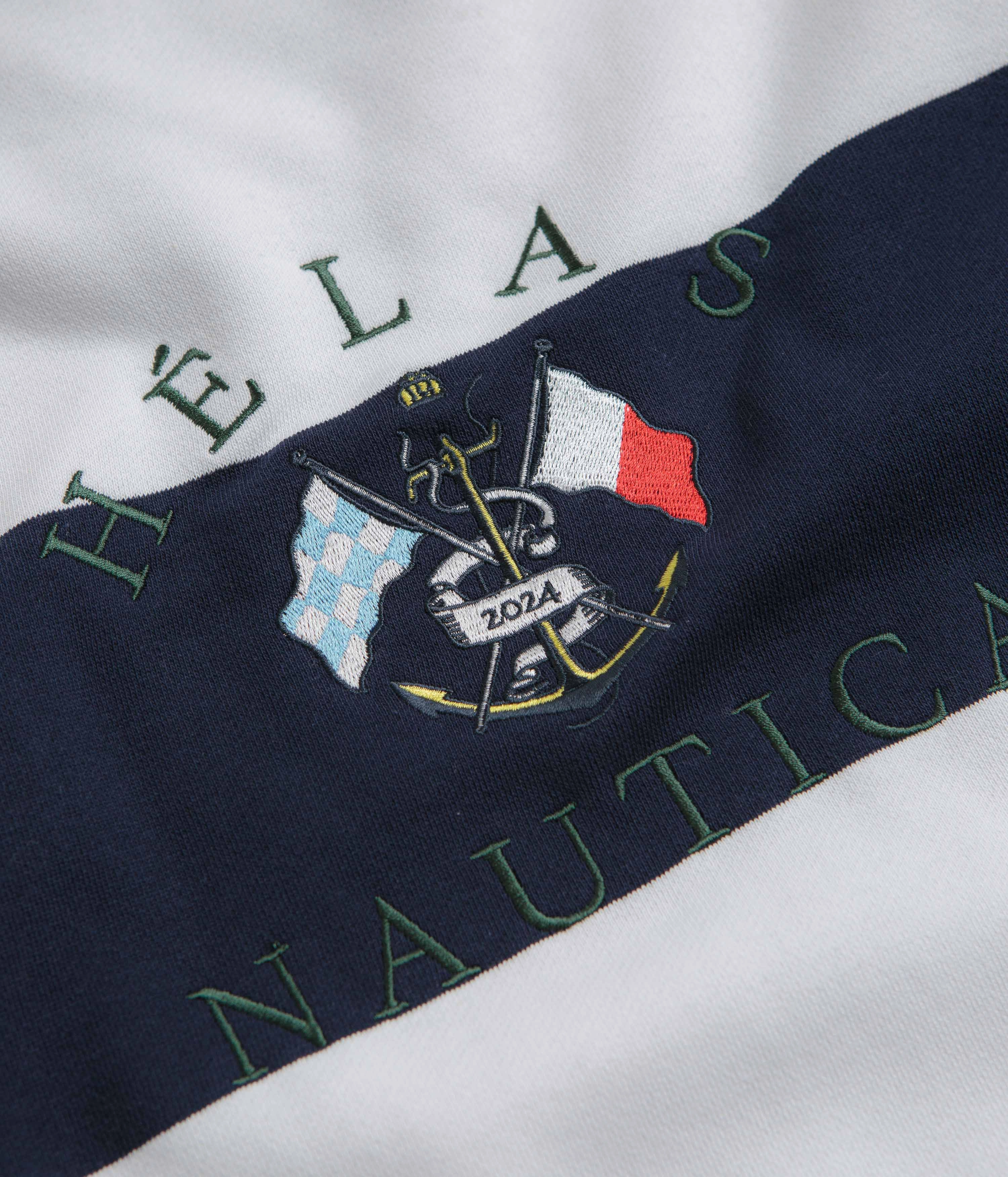 Helas x Nautica Crewneck Sweatshirt - Navy / White Unisex Comfort Casual Elegance