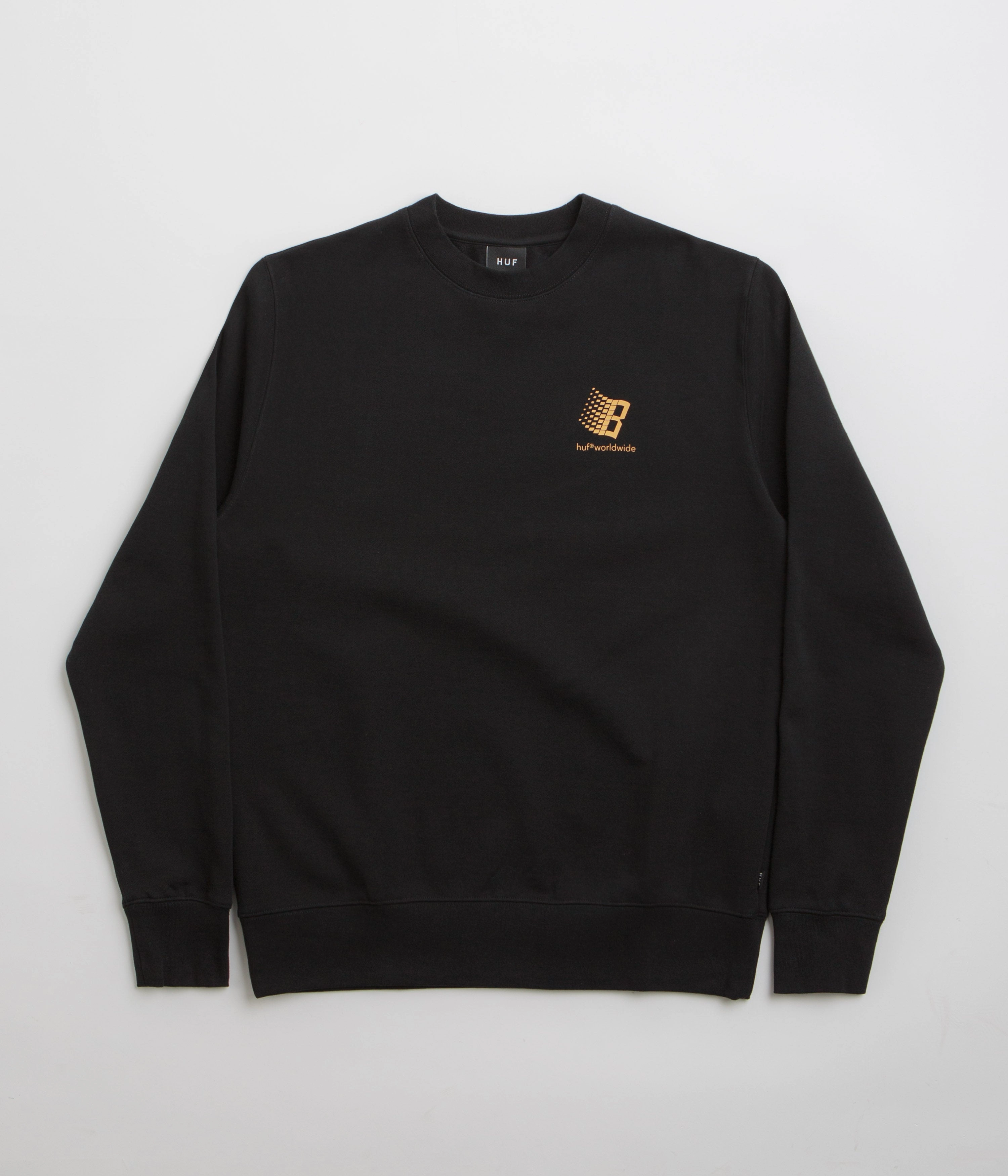Cozy And Stylish product ethical sourcing HUF x Bronze 56K Crewneck Sweatshirt - Black