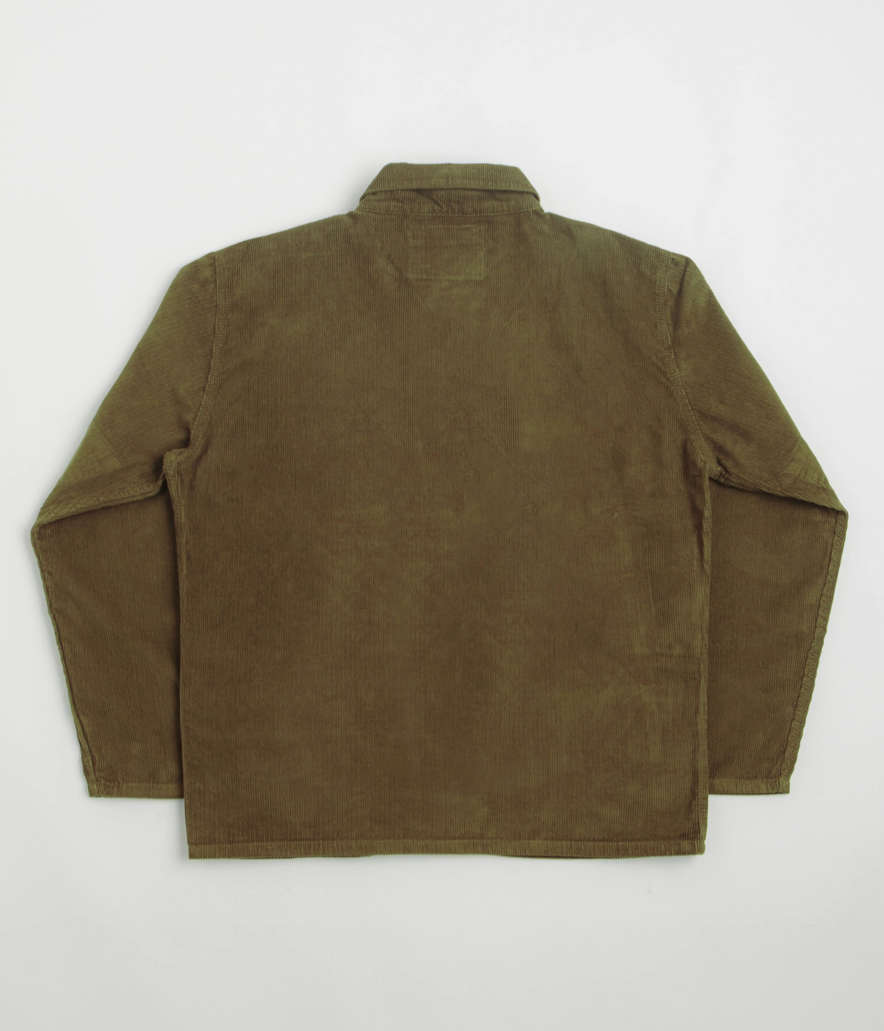 Uskees 3001 Cord Buttoned Overshirt - Woodland Green Internal Security Pocket