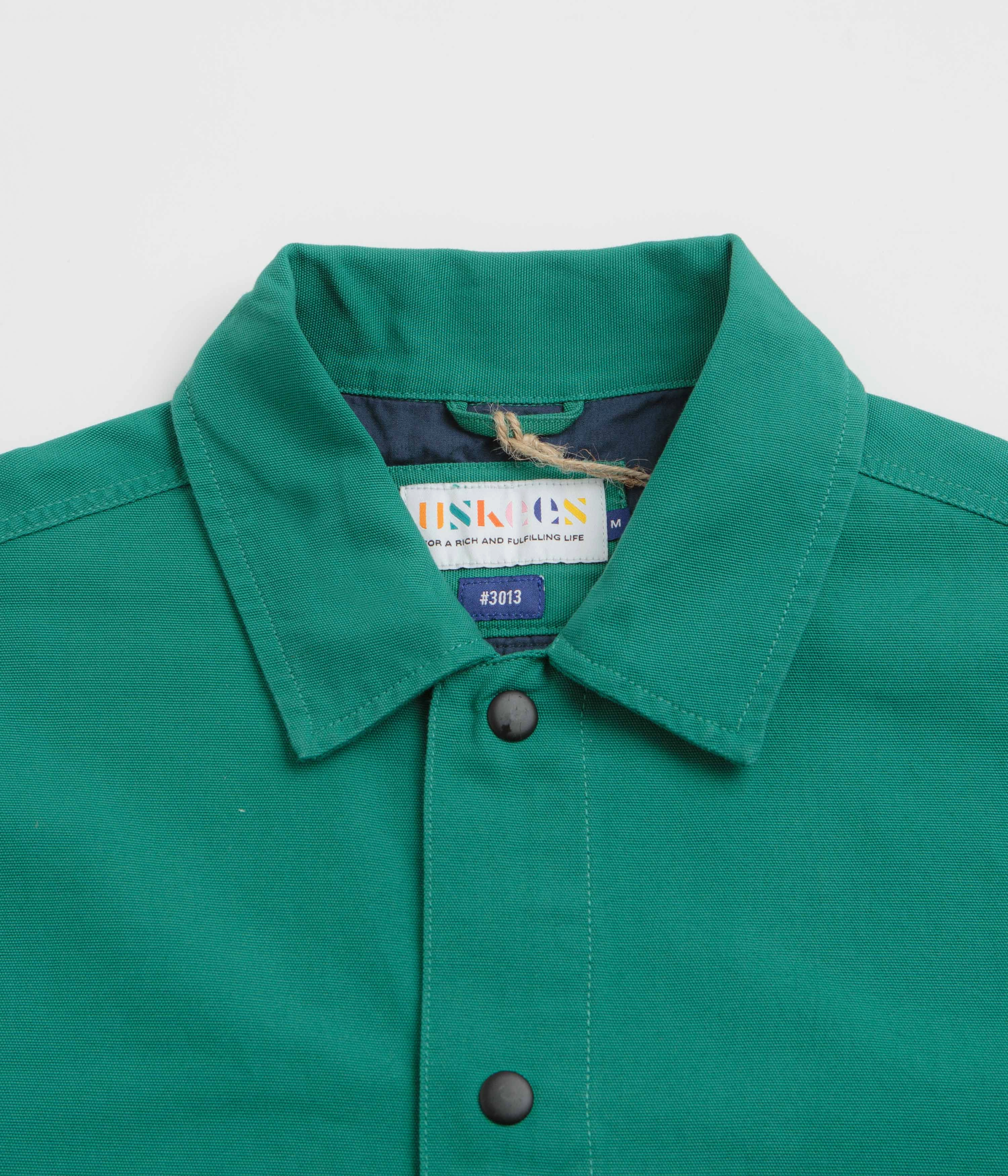 Uskees 3013 Coach Jacket - Foam Green Outdoor Protection Taped Zippers