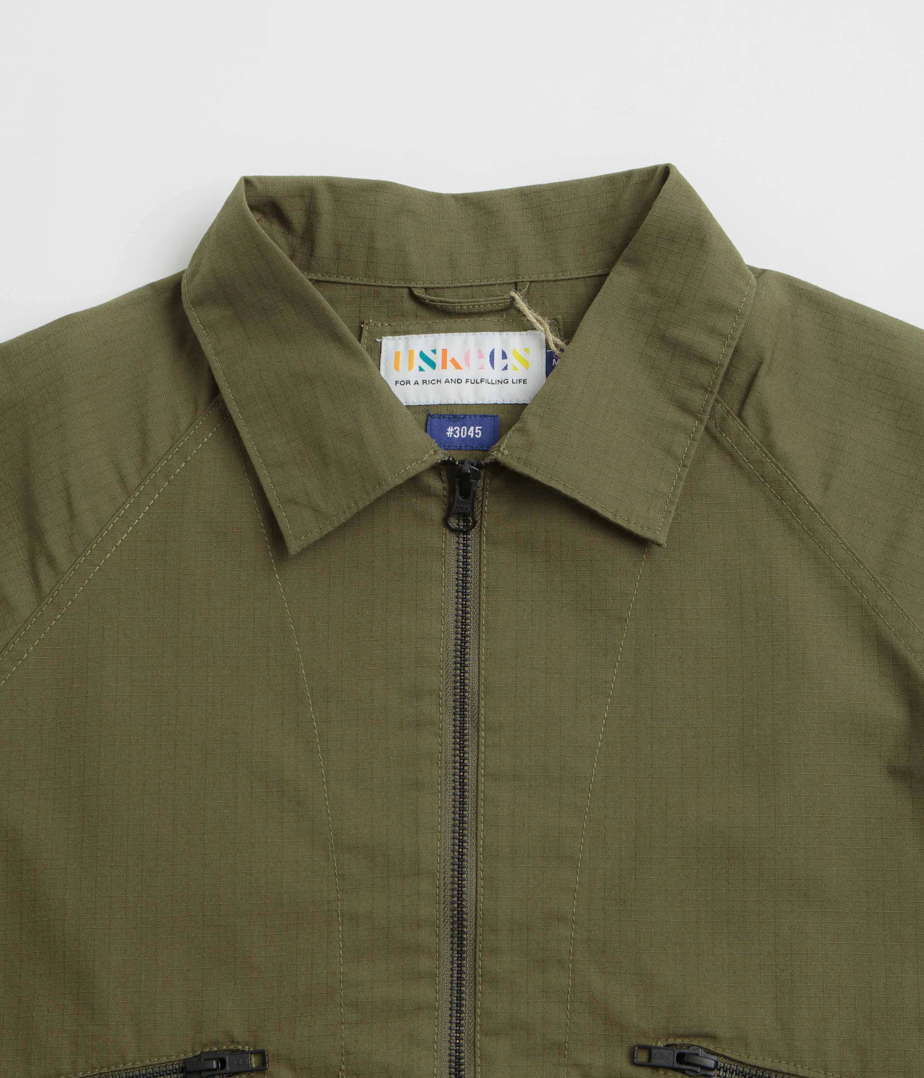 Uskees 3045 Ripstop Field Jacket - Ivy Green Water Resistant Outerwear