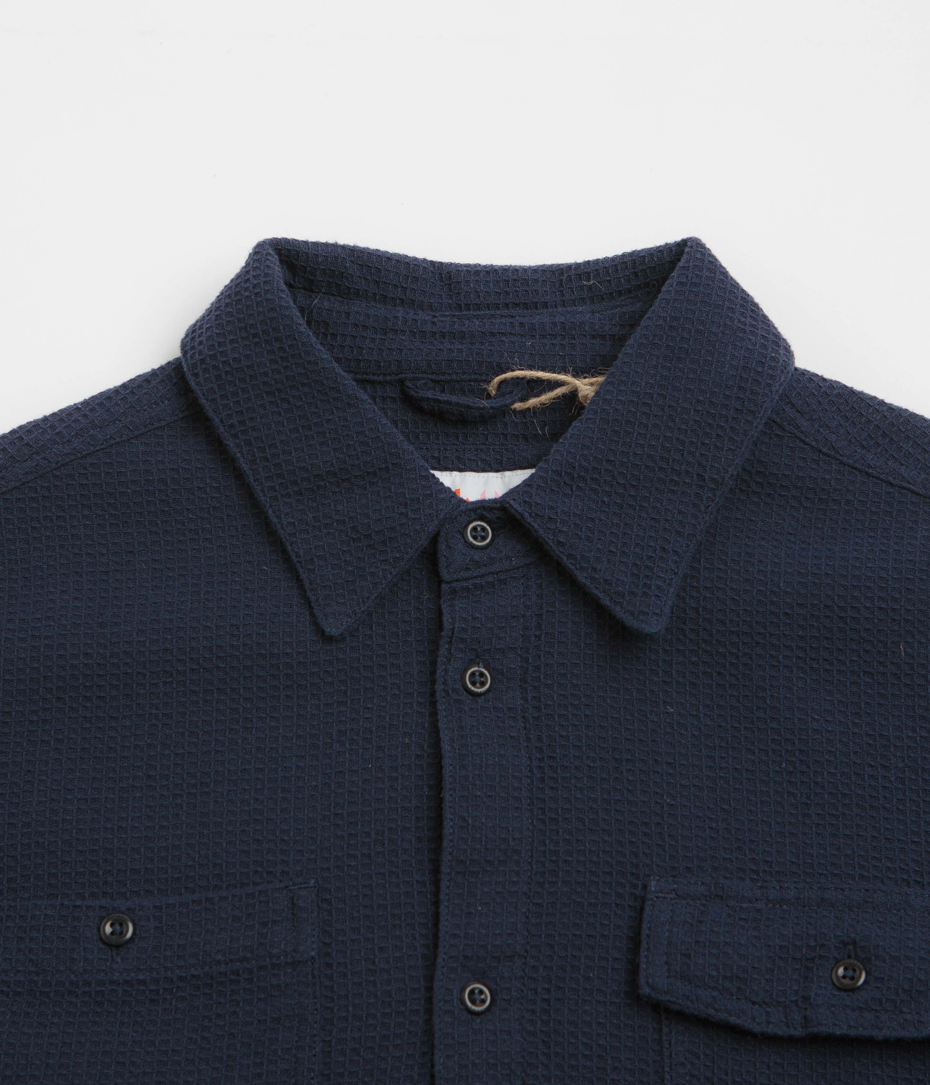 Short Sleeve Timeless Fit Uskees 6007 Tasker Shirt - Midnight Blue