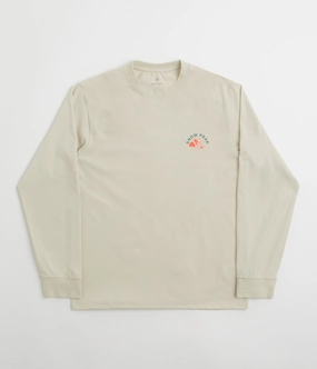 Cropped Snow Peak Living With Nature Long Sleeve T-Shirt - Ivory
