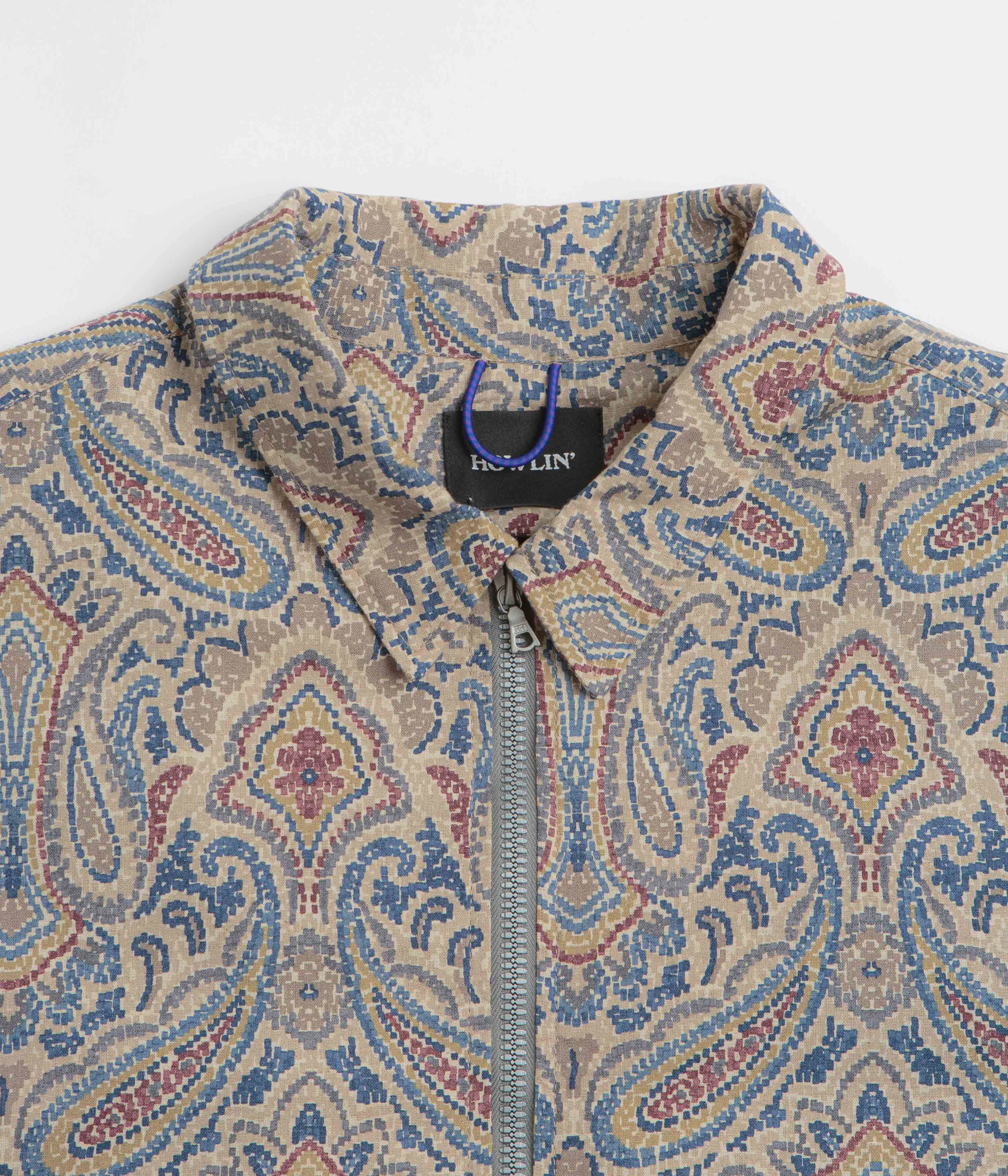Howlin' Boxy Swing Fantasy Jacket - Sand Psych Paisley Future