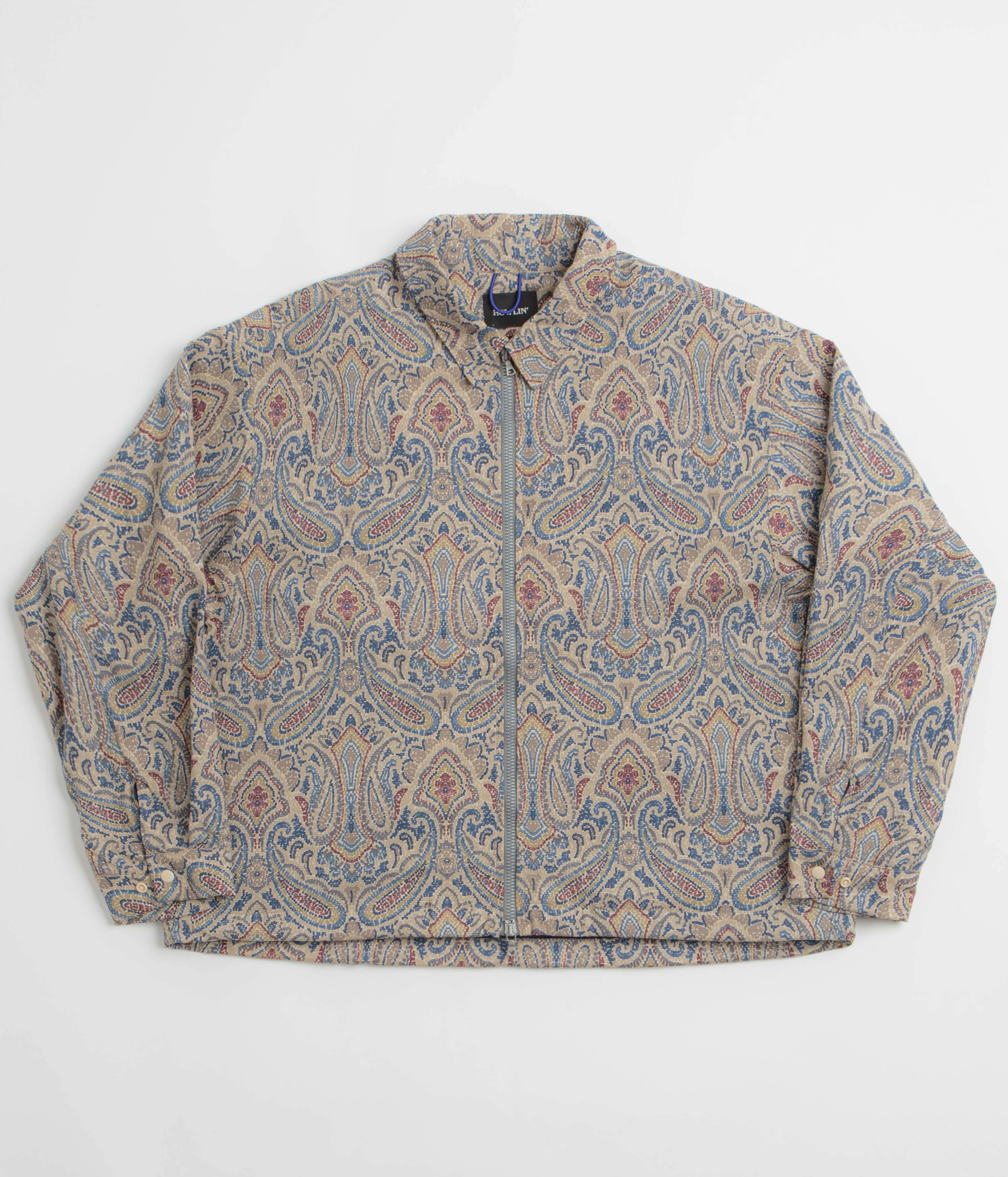 Howlin' Boxy Swing Fantasy Jacket - Sand Psych Paisley snap-up suitable for individual sports