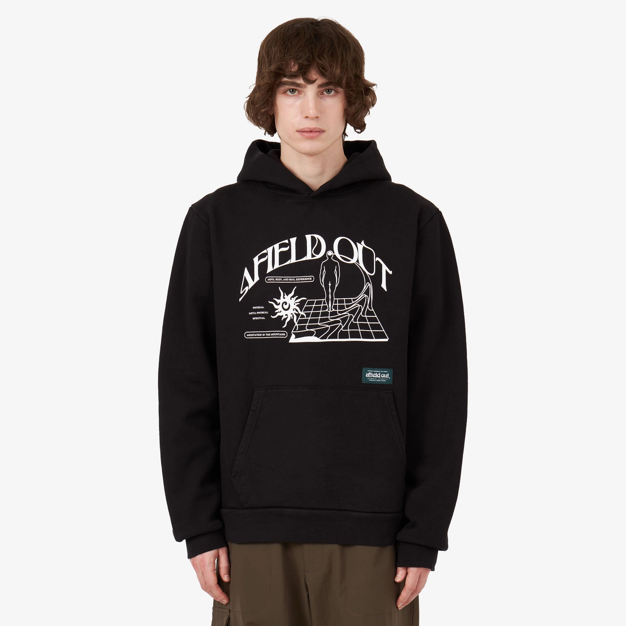 Afield Out Retreat Pullover Hoodie / Black Trendy