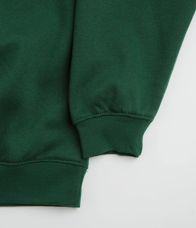 Poetic Collective Heavy Polo Sweatshirt - Bottle Green product social responsibility