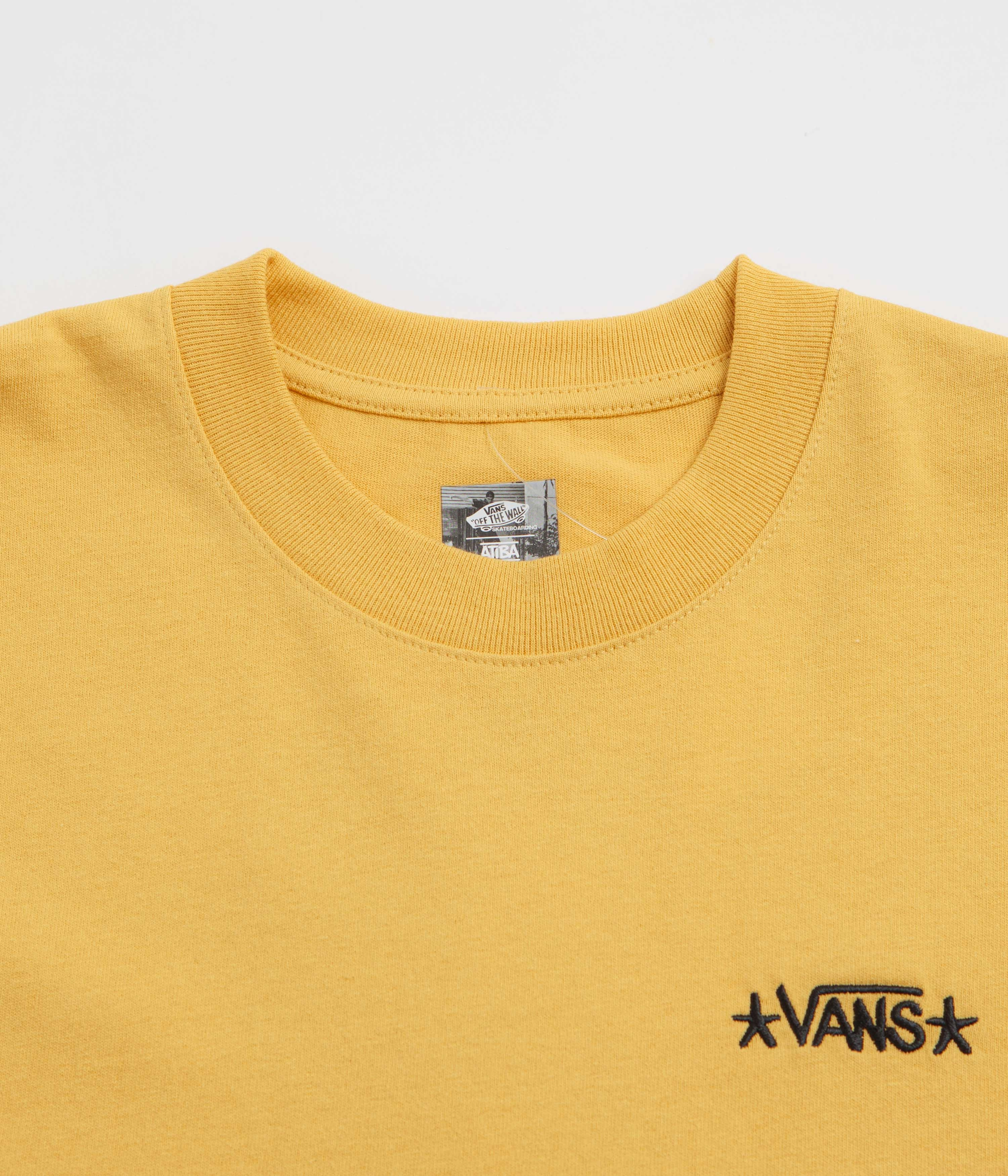 cruise event Checkered Vans Skate Atiba Haze Hug T-Shirt - Spicy Mustard